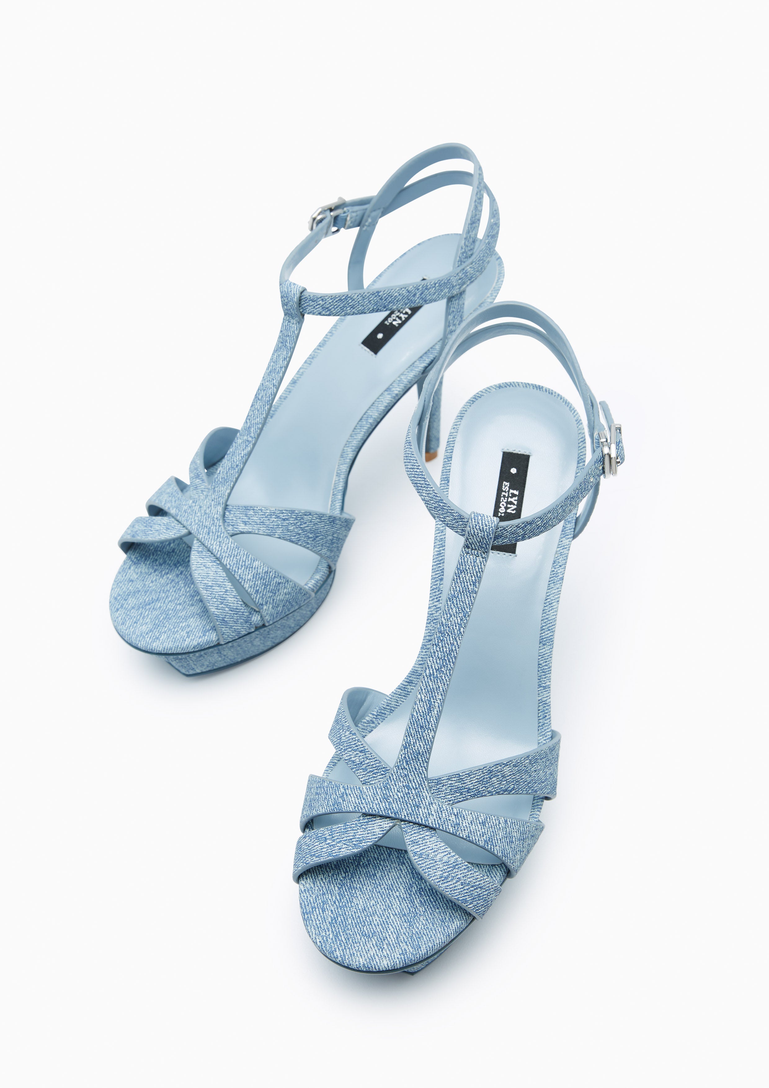Sabella Denim Heels Blue