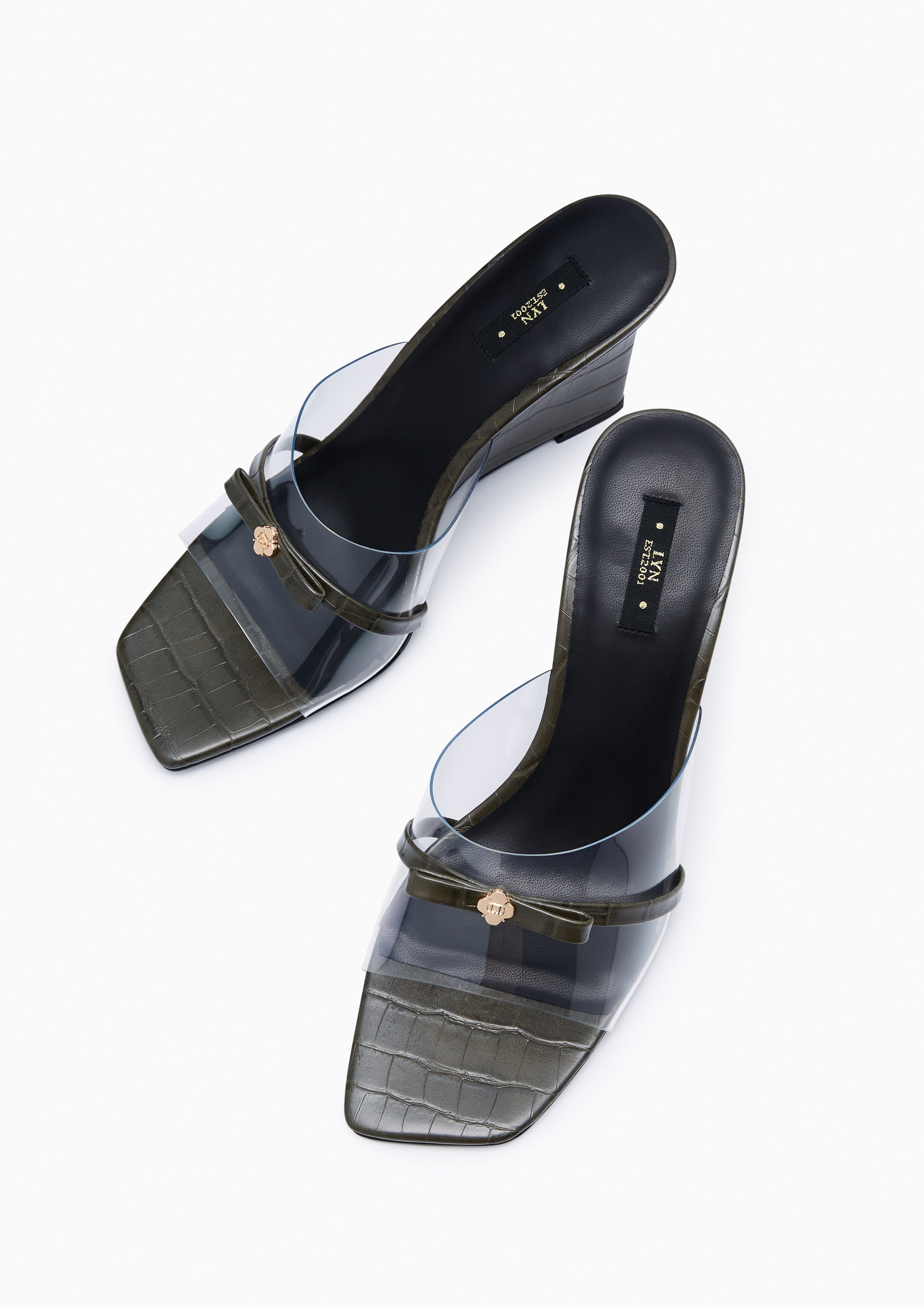 รองเท้าส้นเตารีดเปิดหน้า Trixie