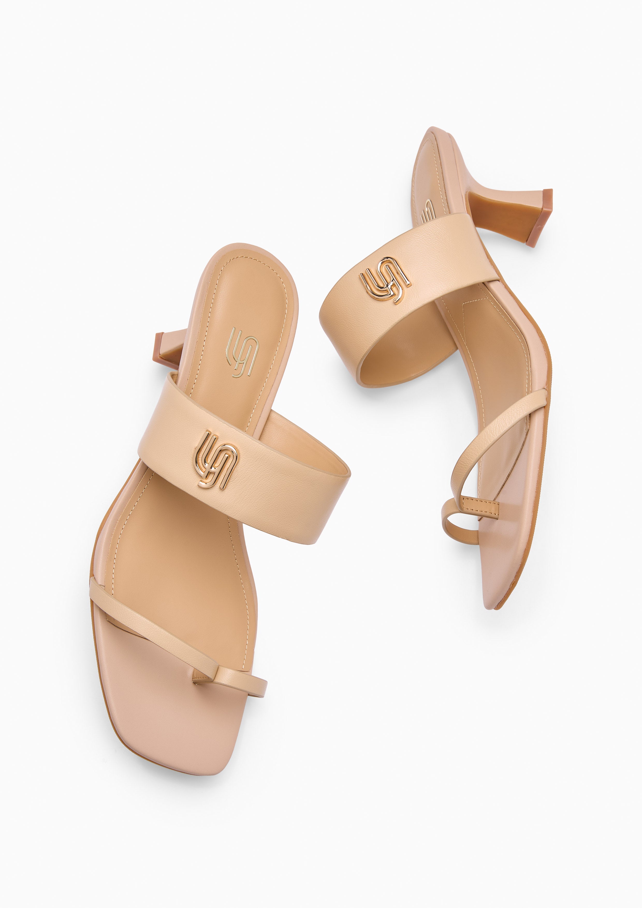 Moonlight Infinite Heeled Sandals Beige