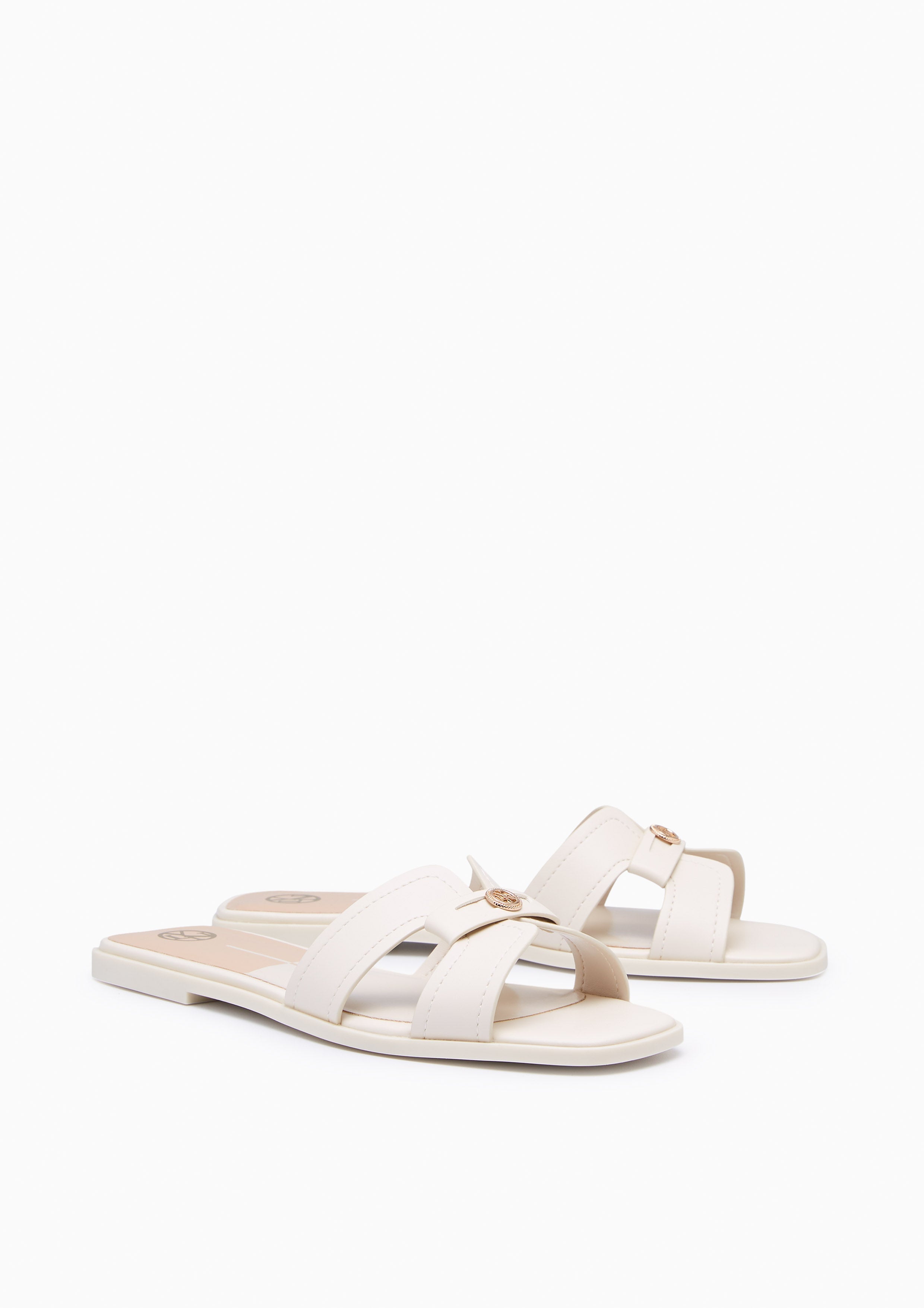 Hey Penny Slide Sandals Ivory