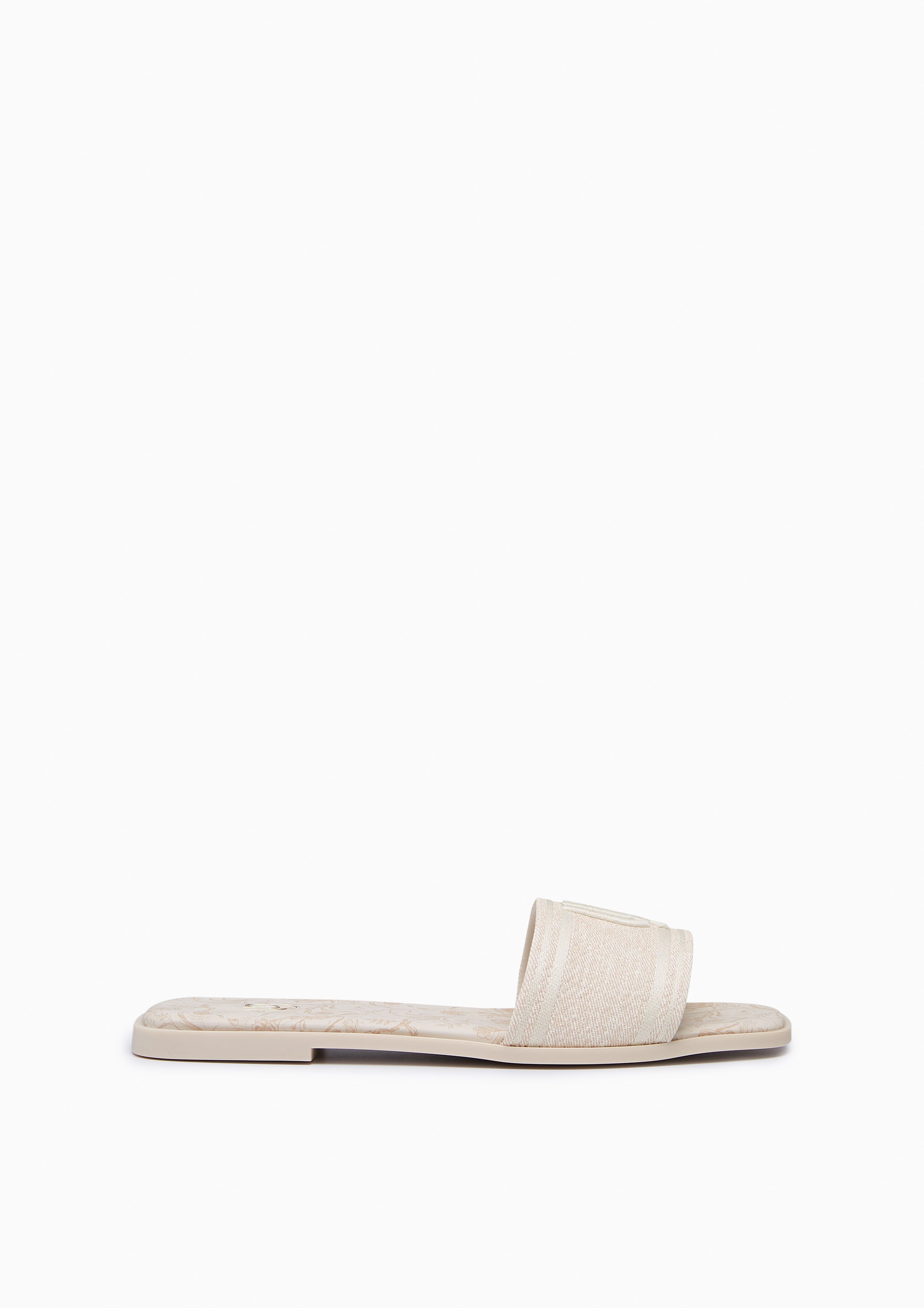 Maiden Denim Infinite Flat Sandals Beige