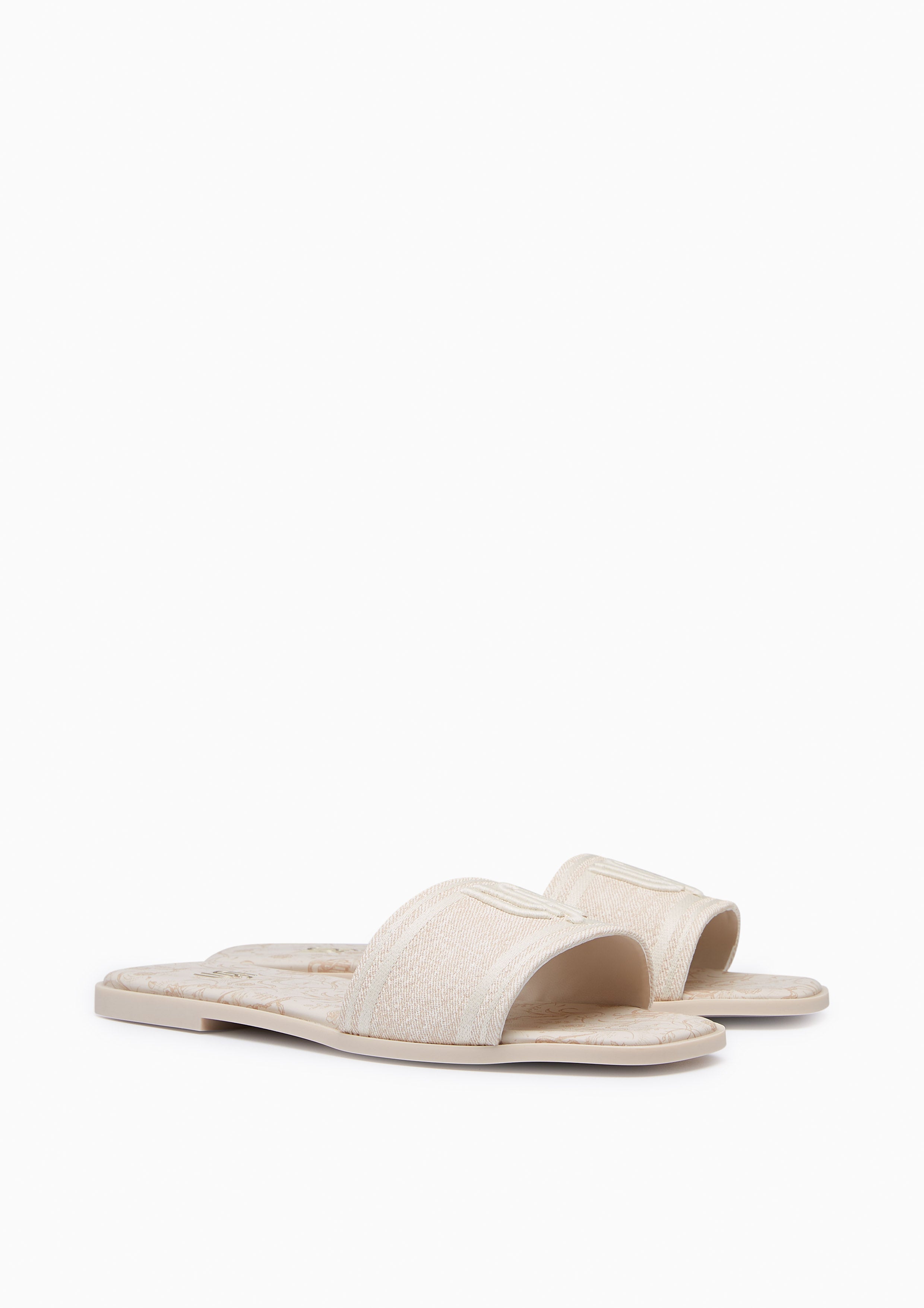Maiden Denim Infinite Flat Sandals Beige