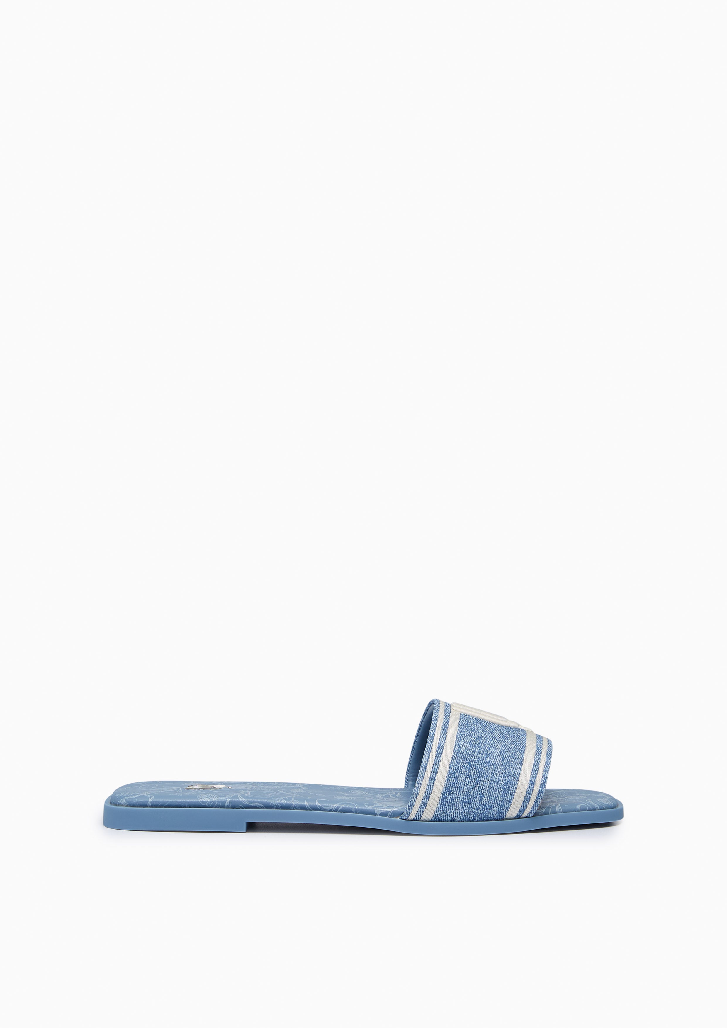Maiden Denim Infinite Flat Sandals Blue