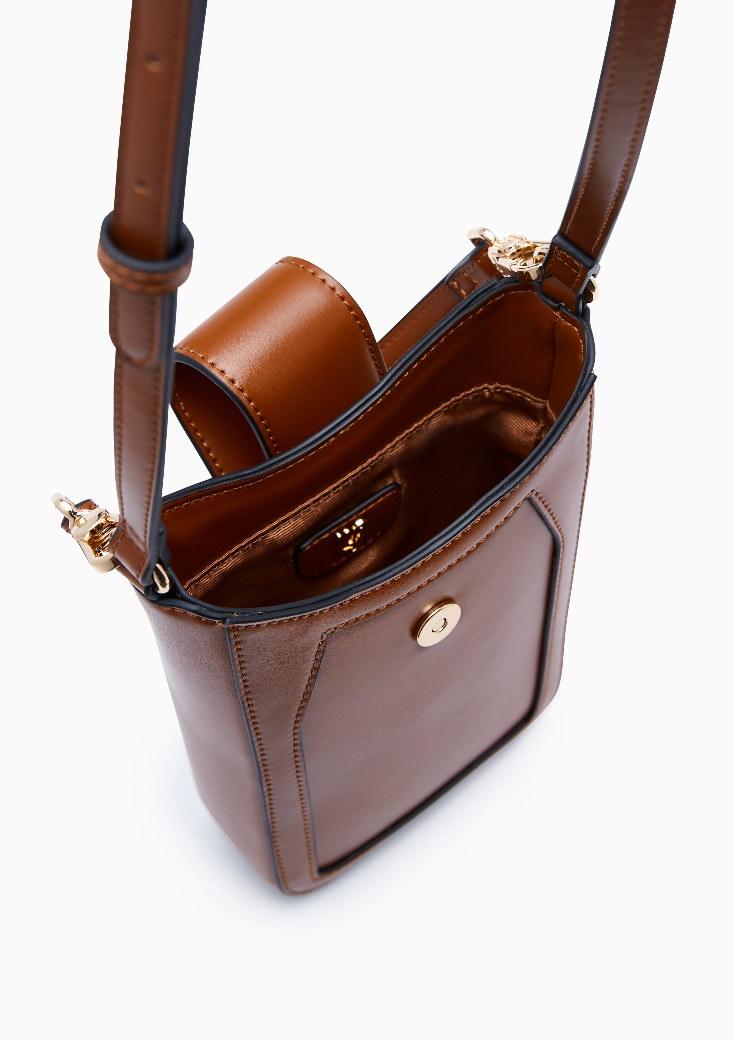 Gem Mobile Crossbody Pouch Brown