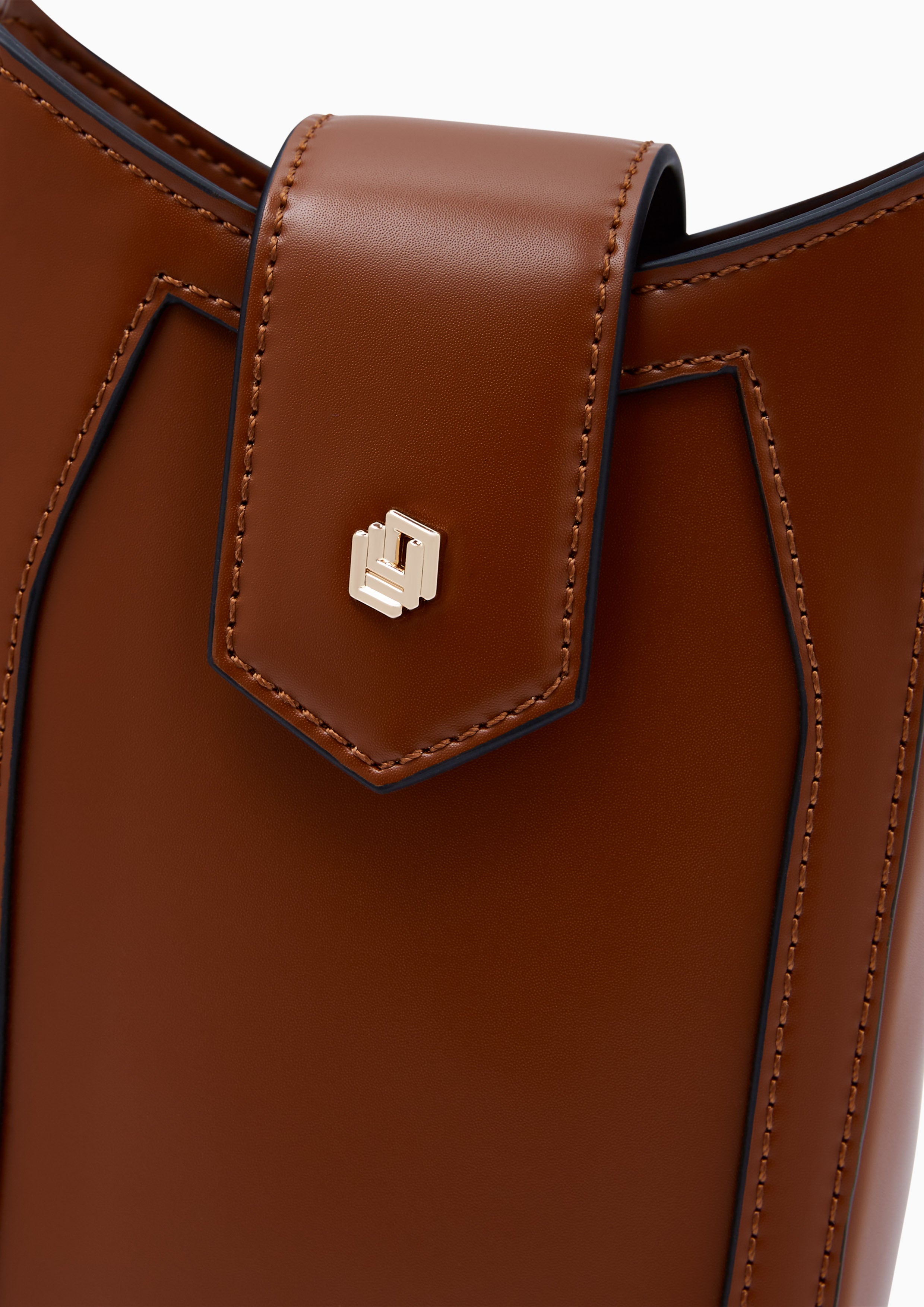 Gem Mobile Crossbody Pouch Brown