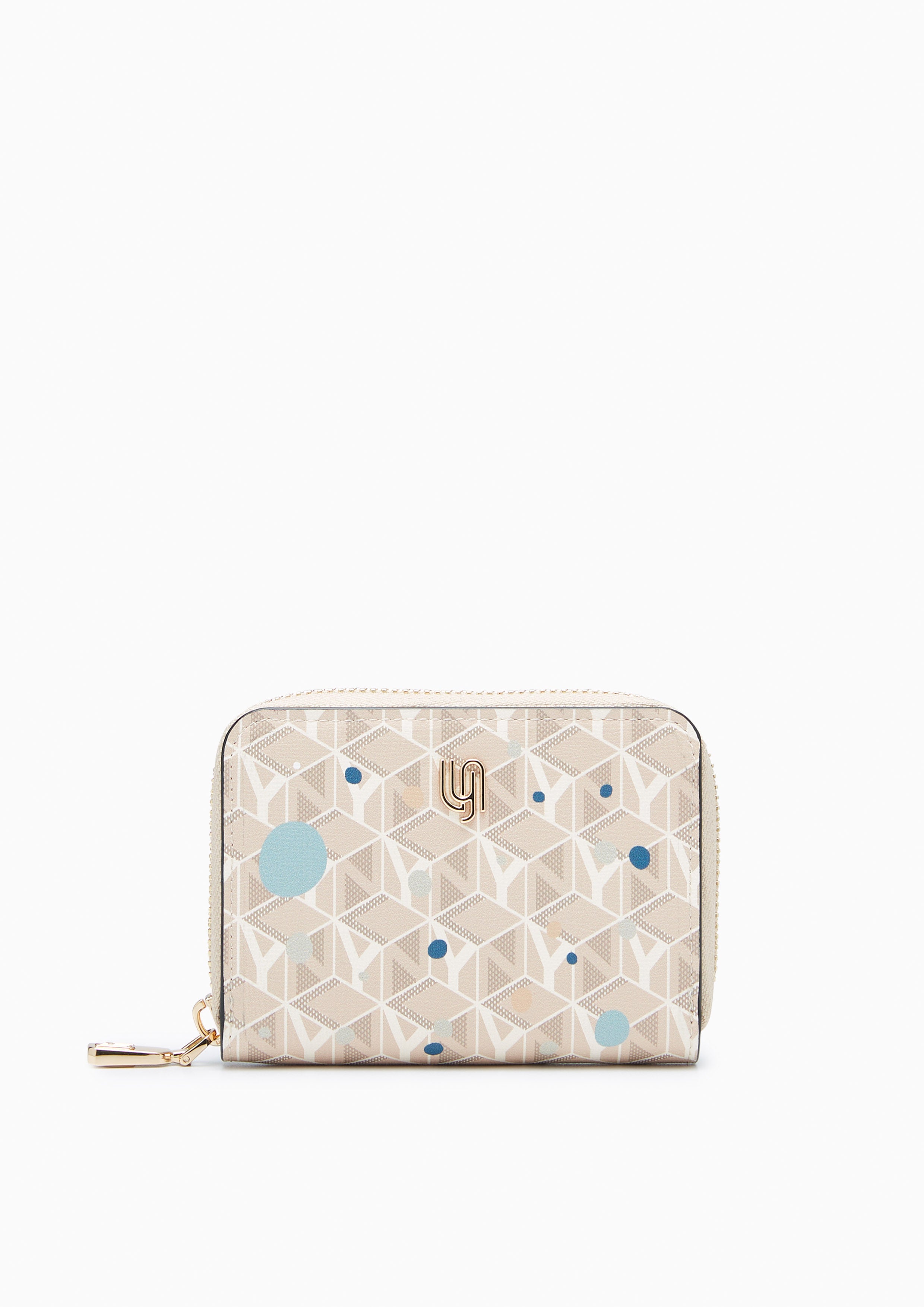 Nova Infinite Short Wallet Printed Beige