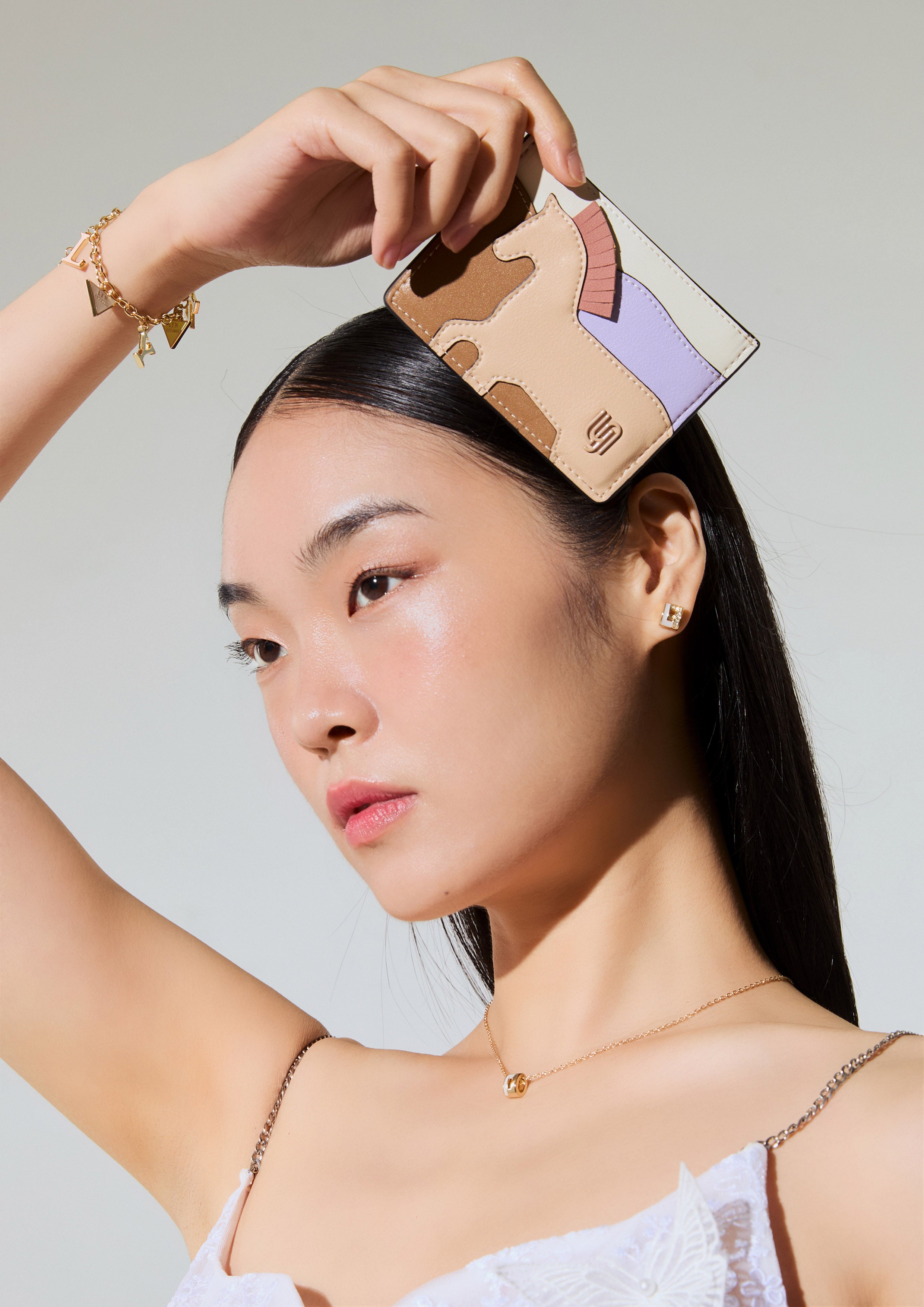 Arizonia Infinite Card Holder Beige