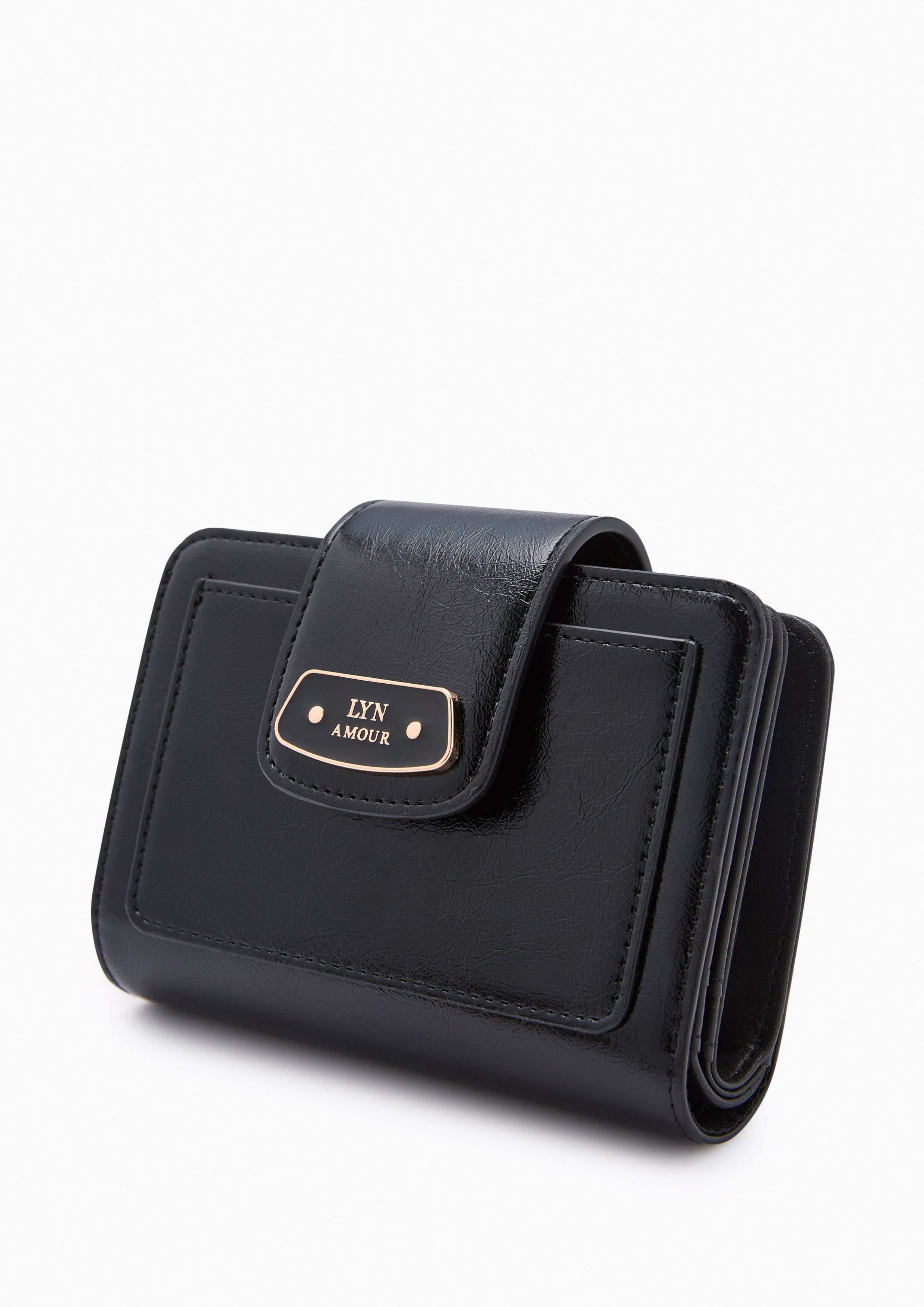 Renny Short Wallet Black