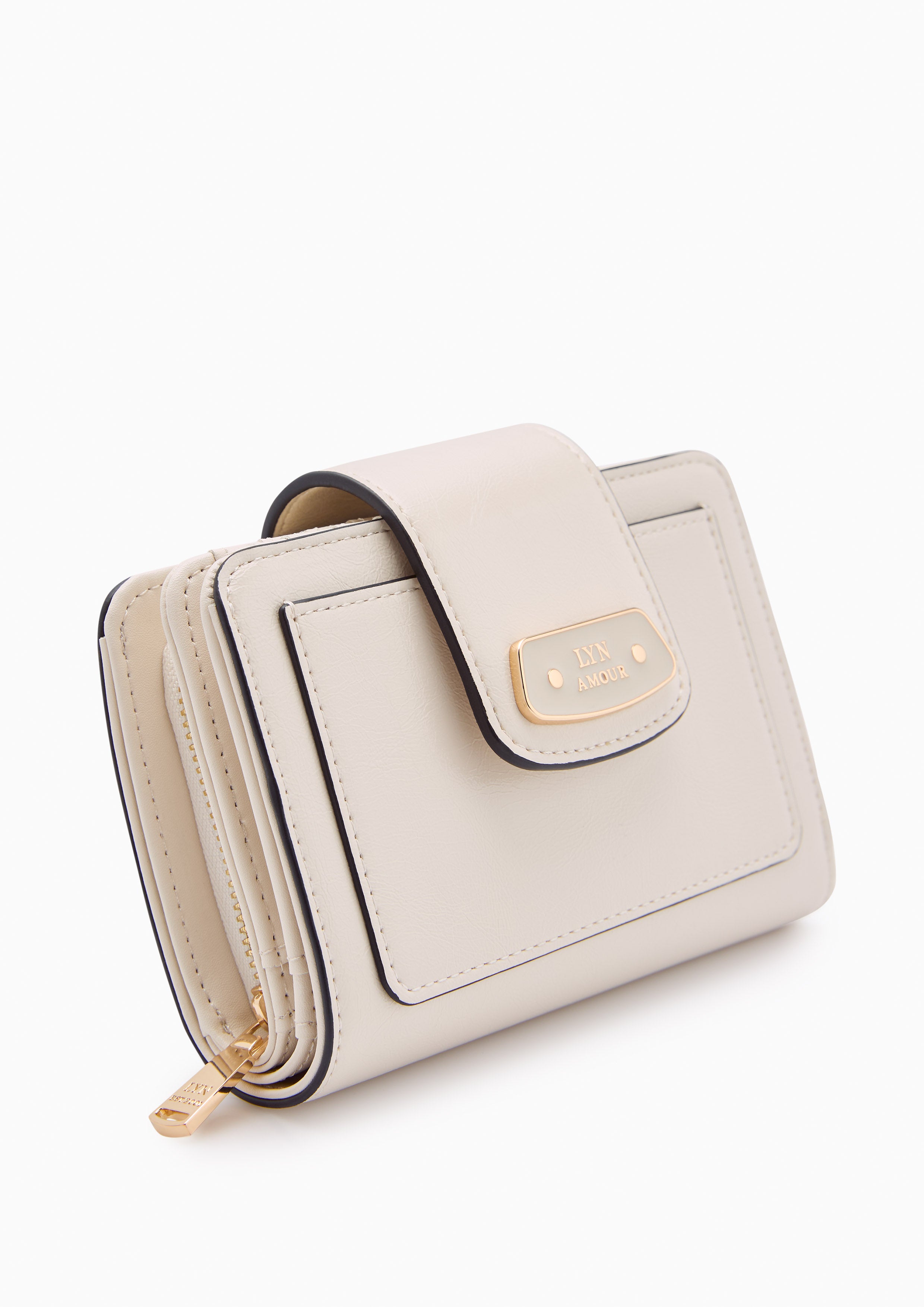 Renny Short Wallet Ivory