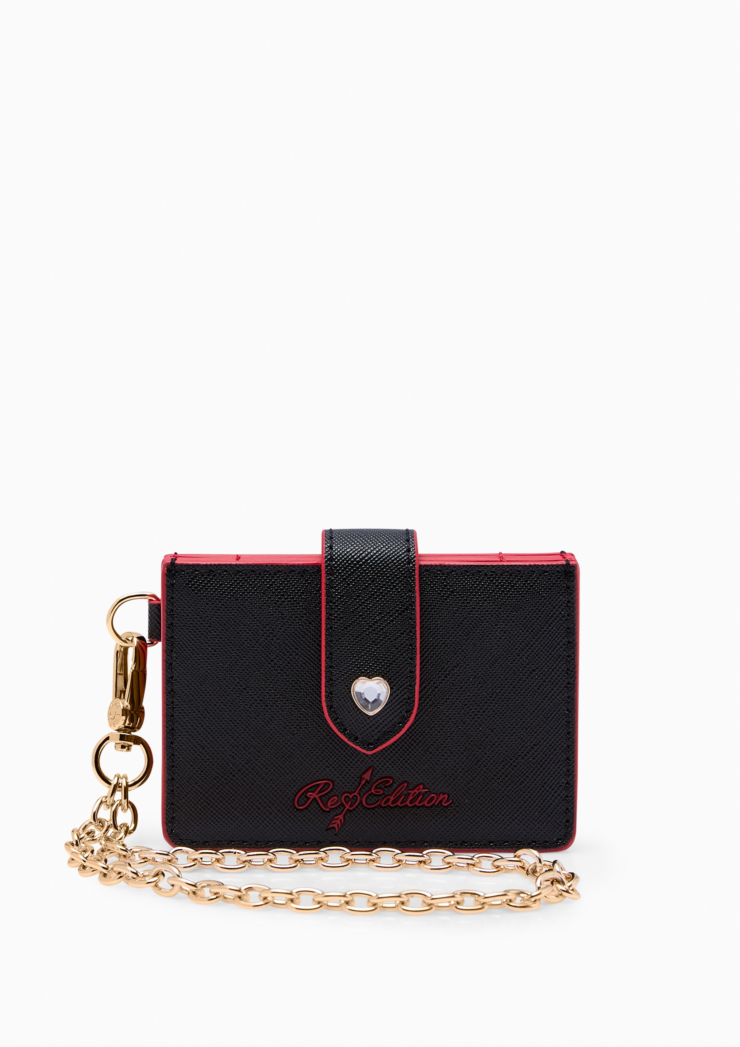 Re Love Card Wallet On Chain Black