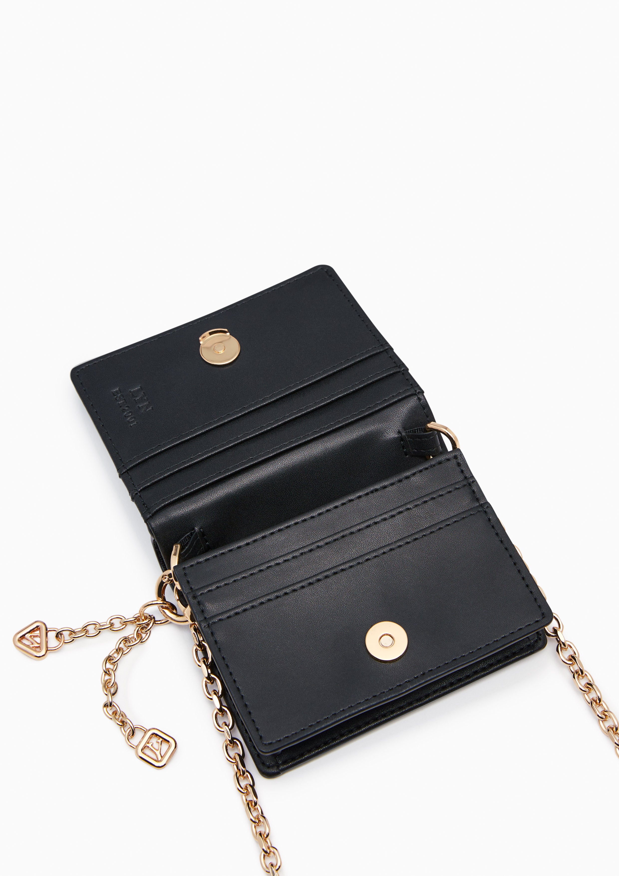 Ringo Short Wallet On Chain Black