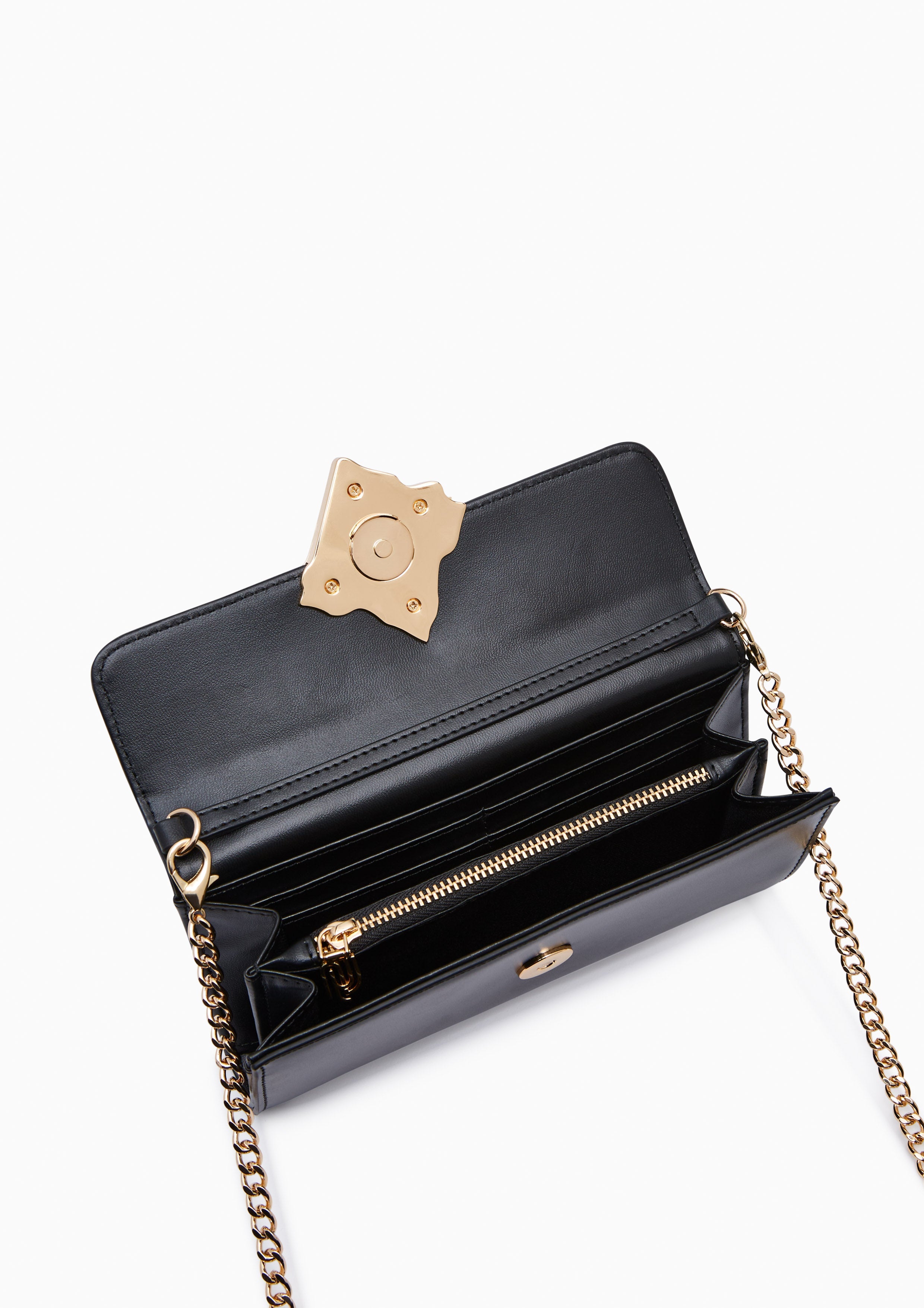 Voda Infinite Long Wallet On Chain Black