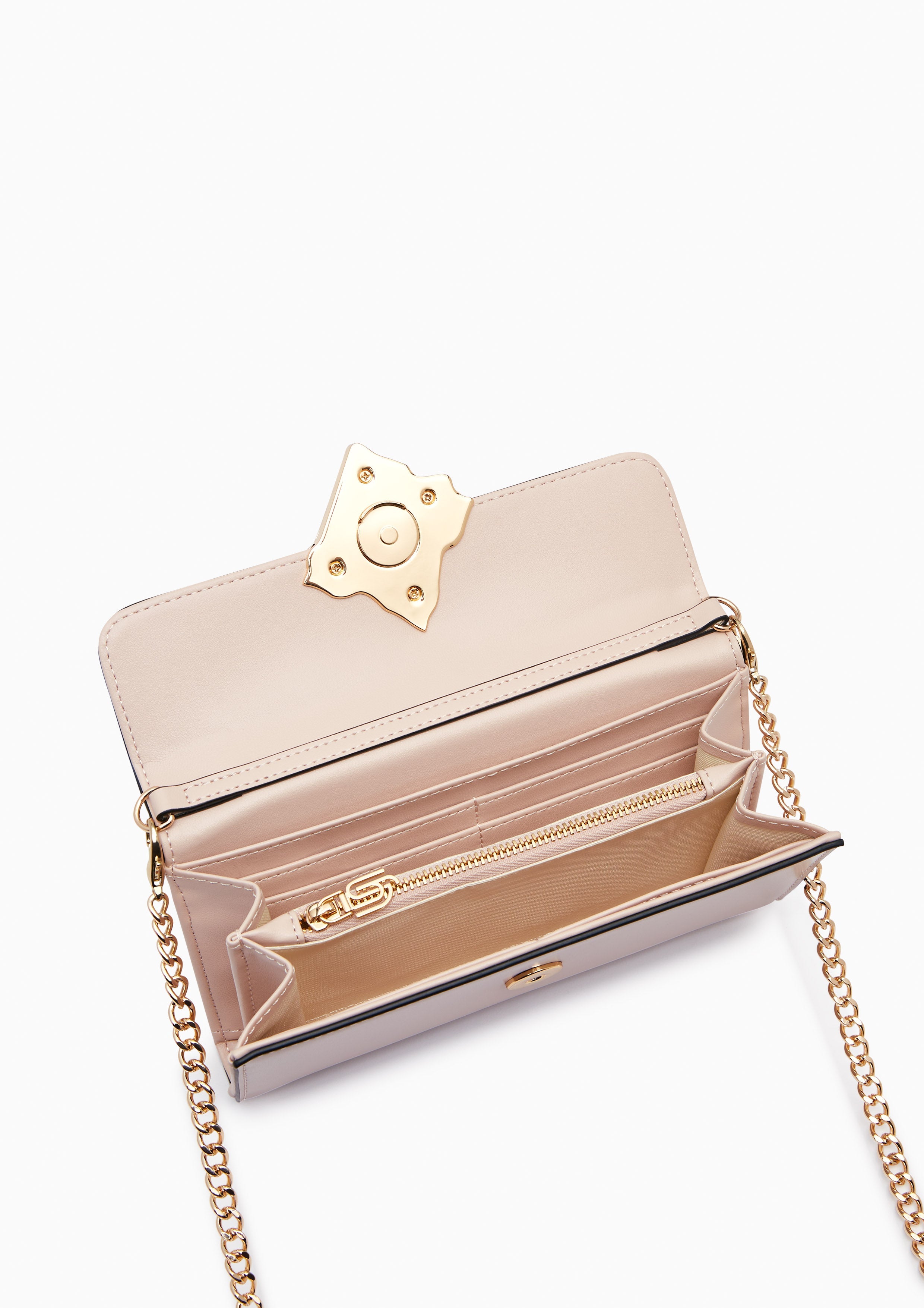 Voda Infinite Long Wallet On Chain Light Pink