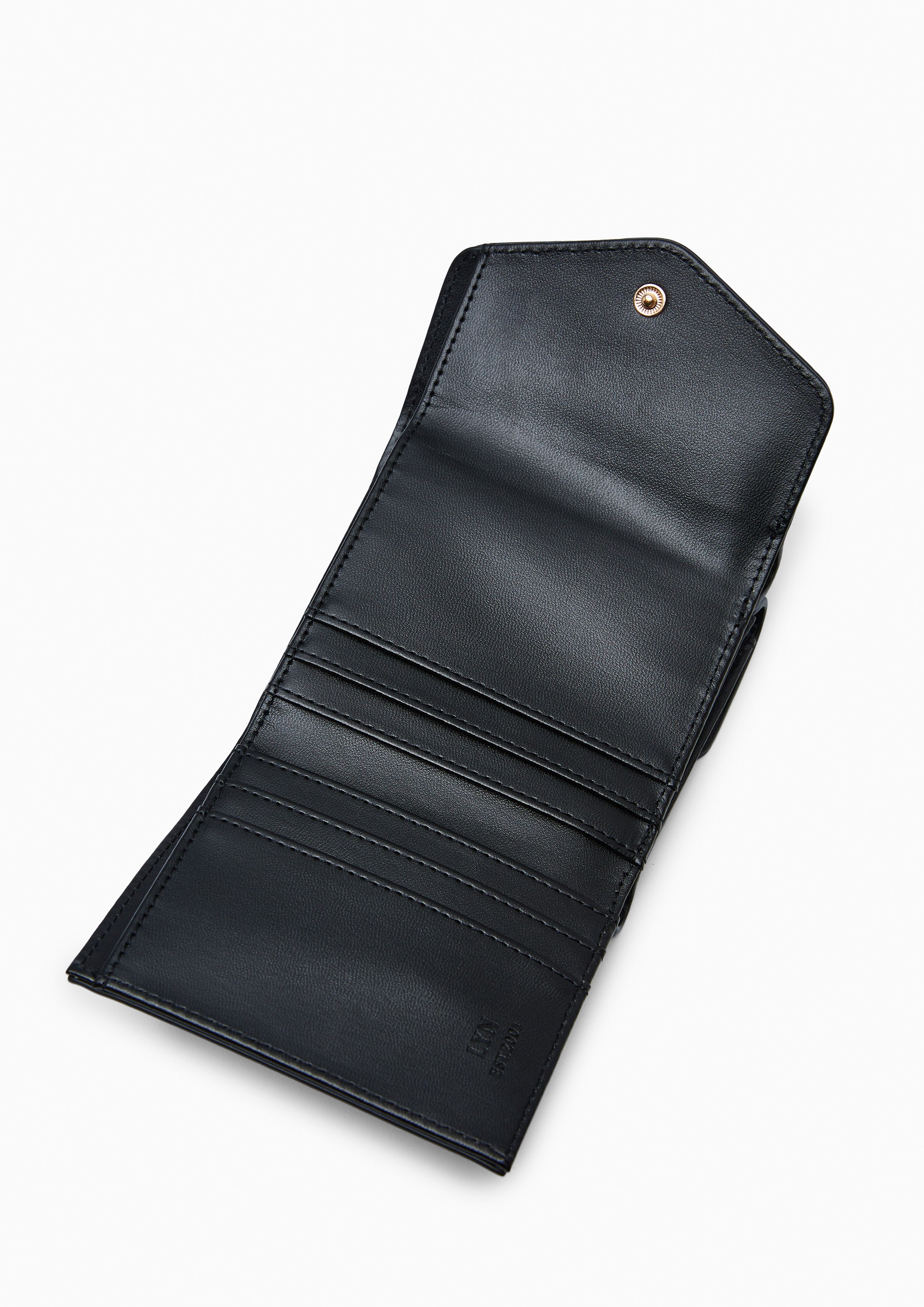Atelier Short Flap Wallet Black