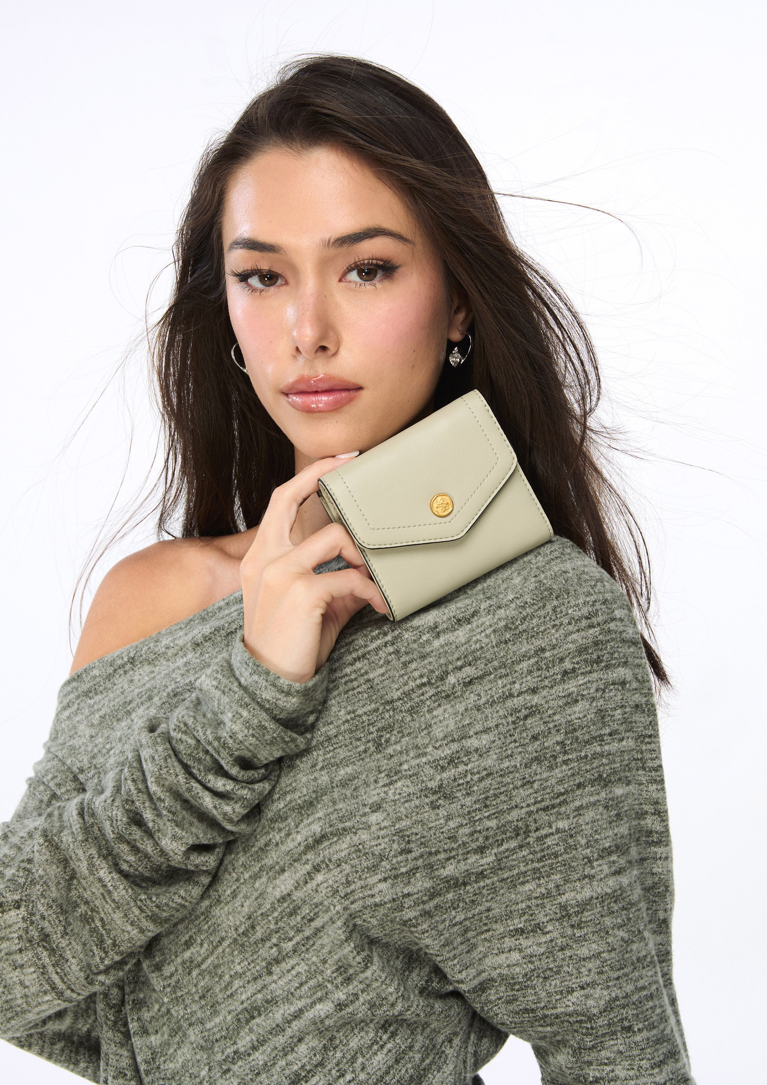 Atelier Short Flap Wallet Grey