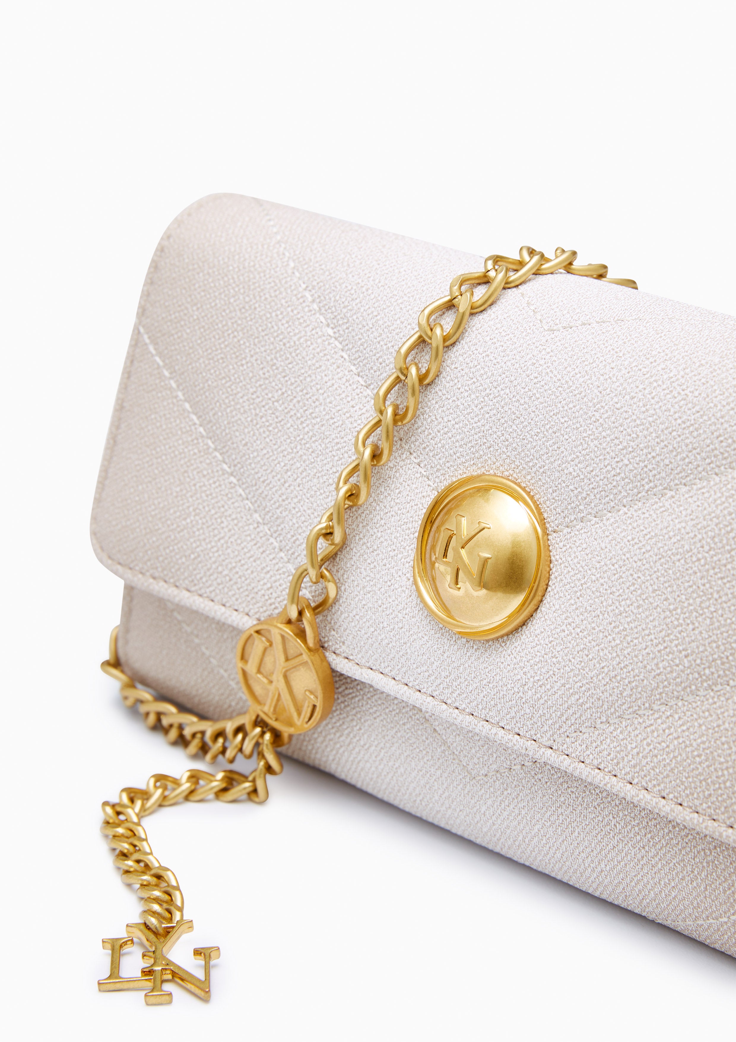 Starita Long Wallet On Chain Beige