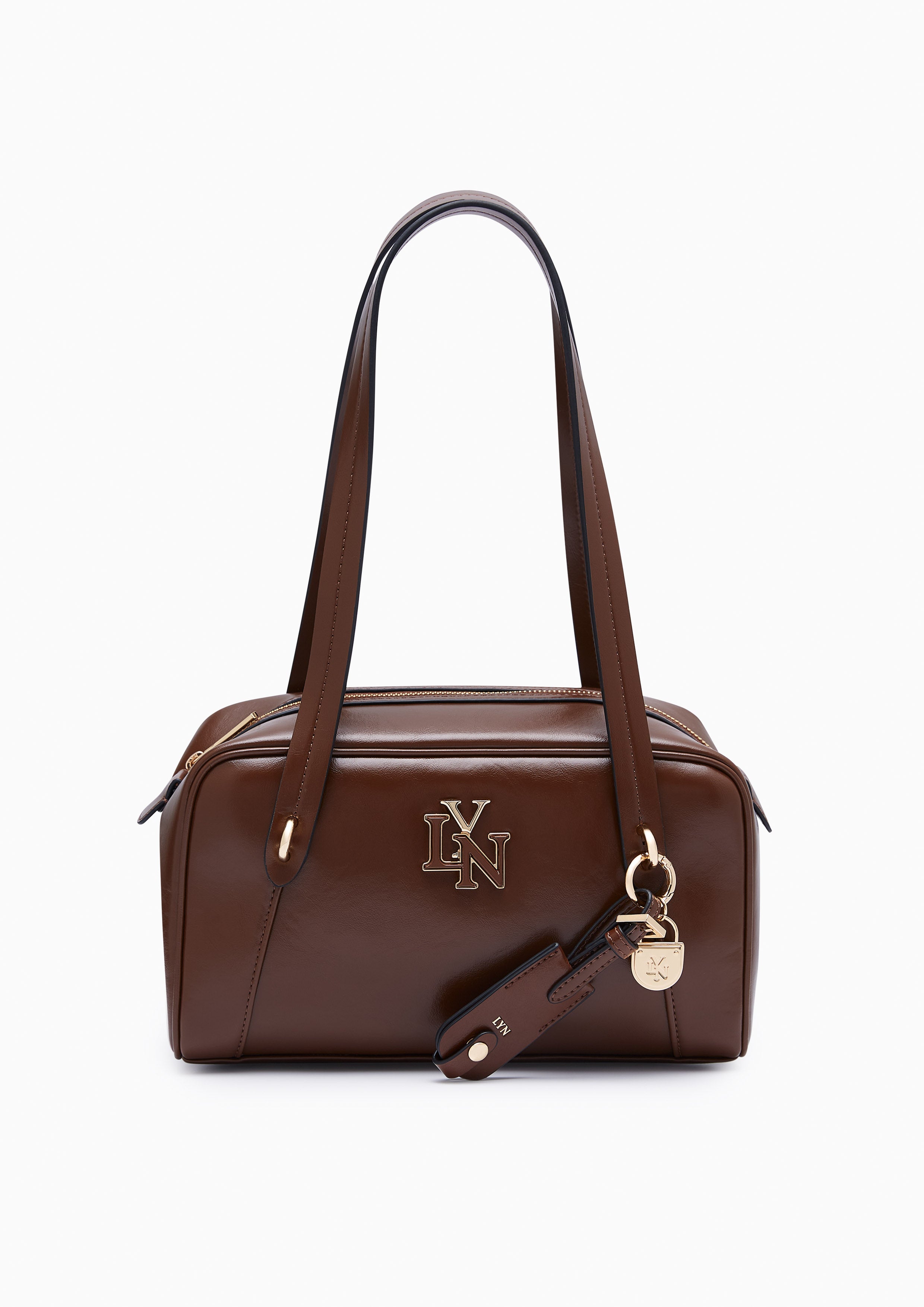 Lena M Shoulder Bag Dark Brown