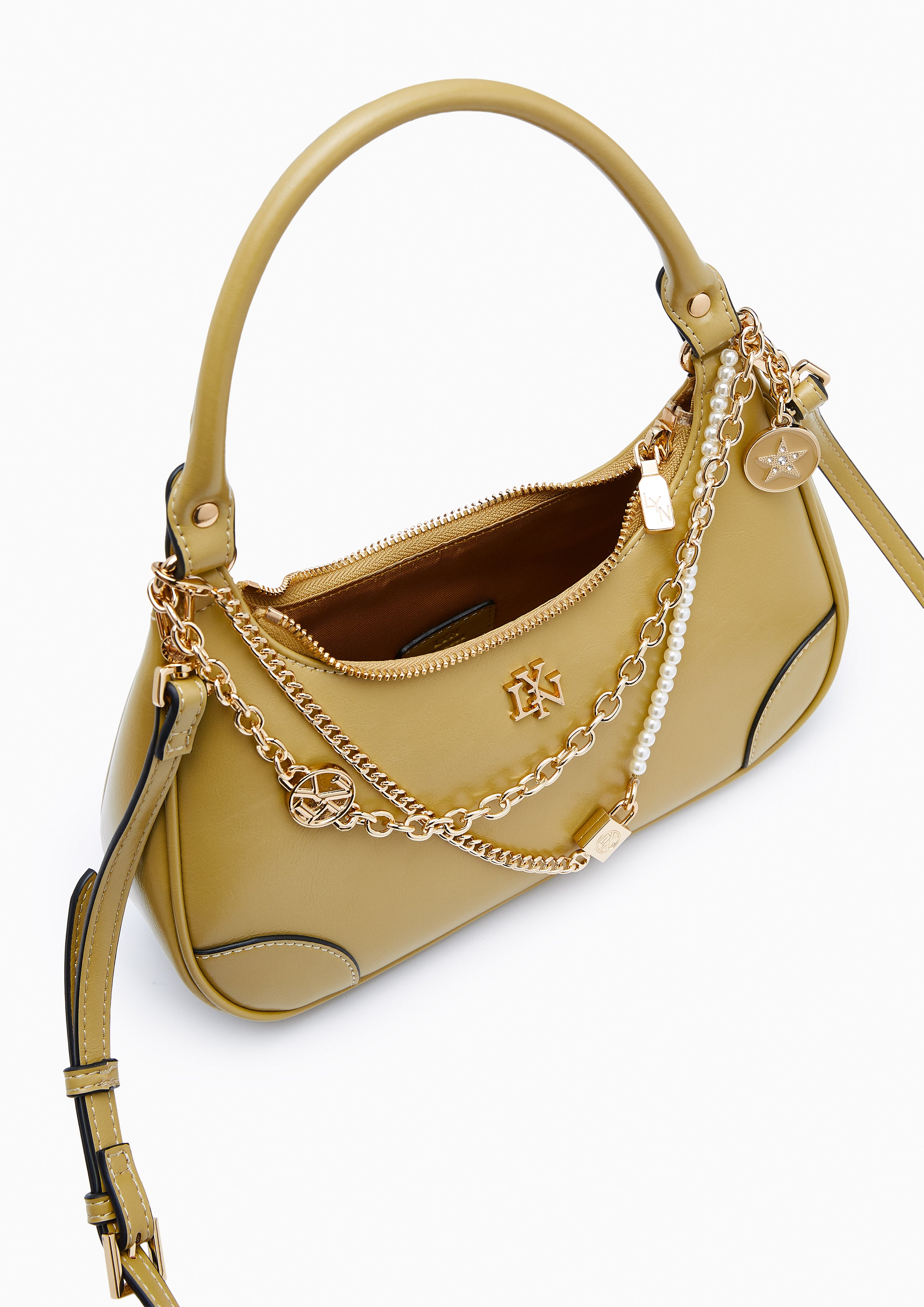Milly M Shoulder Bag Dark Yellow