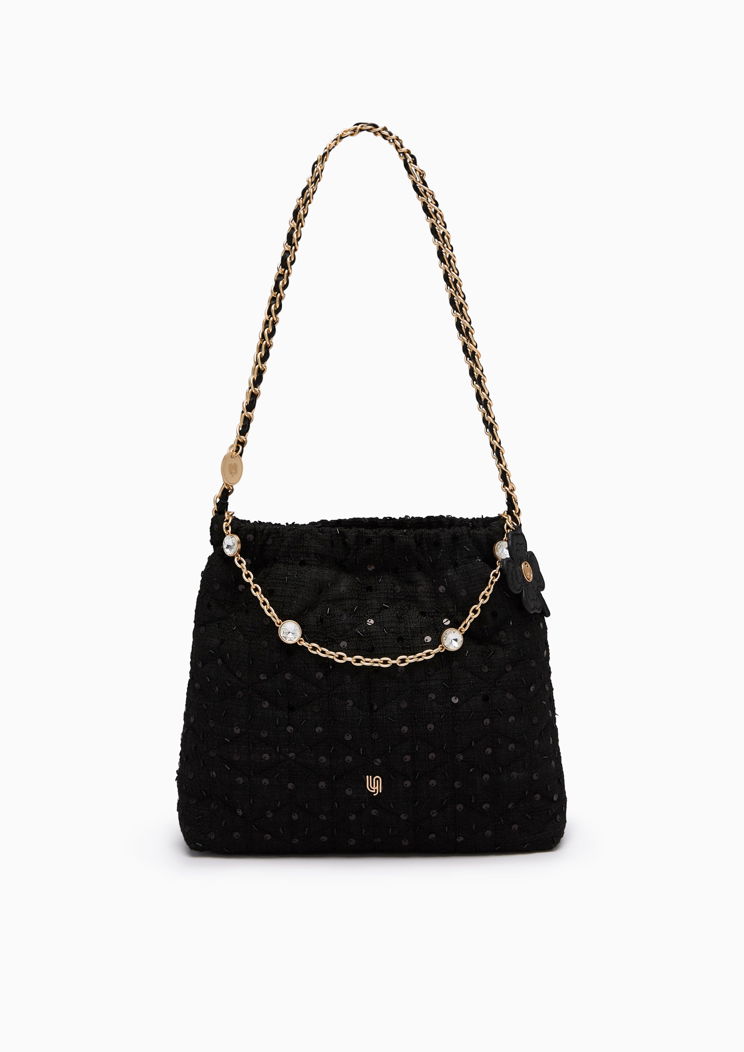 Mallory Infinite L Shoulder Bag Black