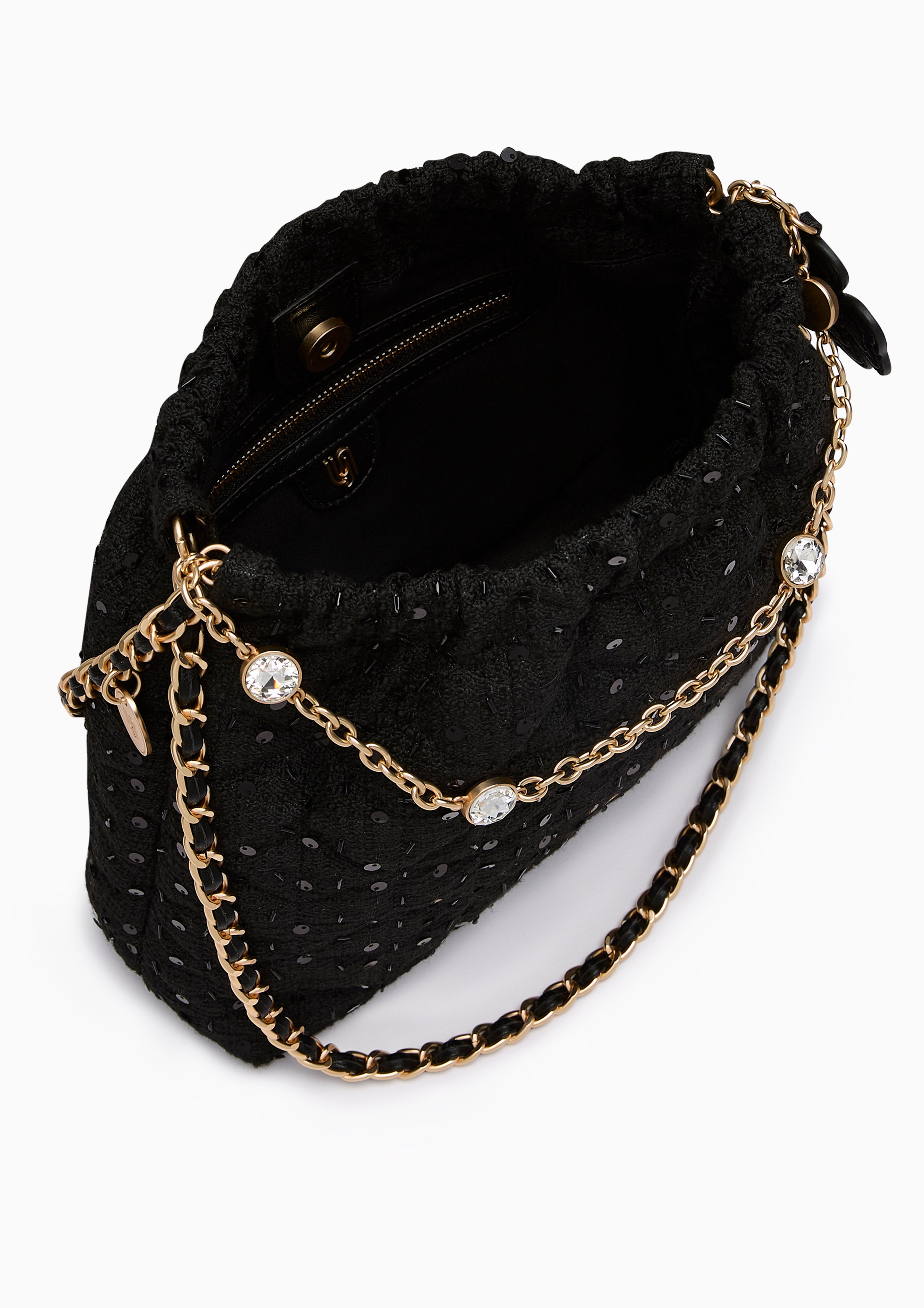 Mallory Infinite L Shoulder Bag Black