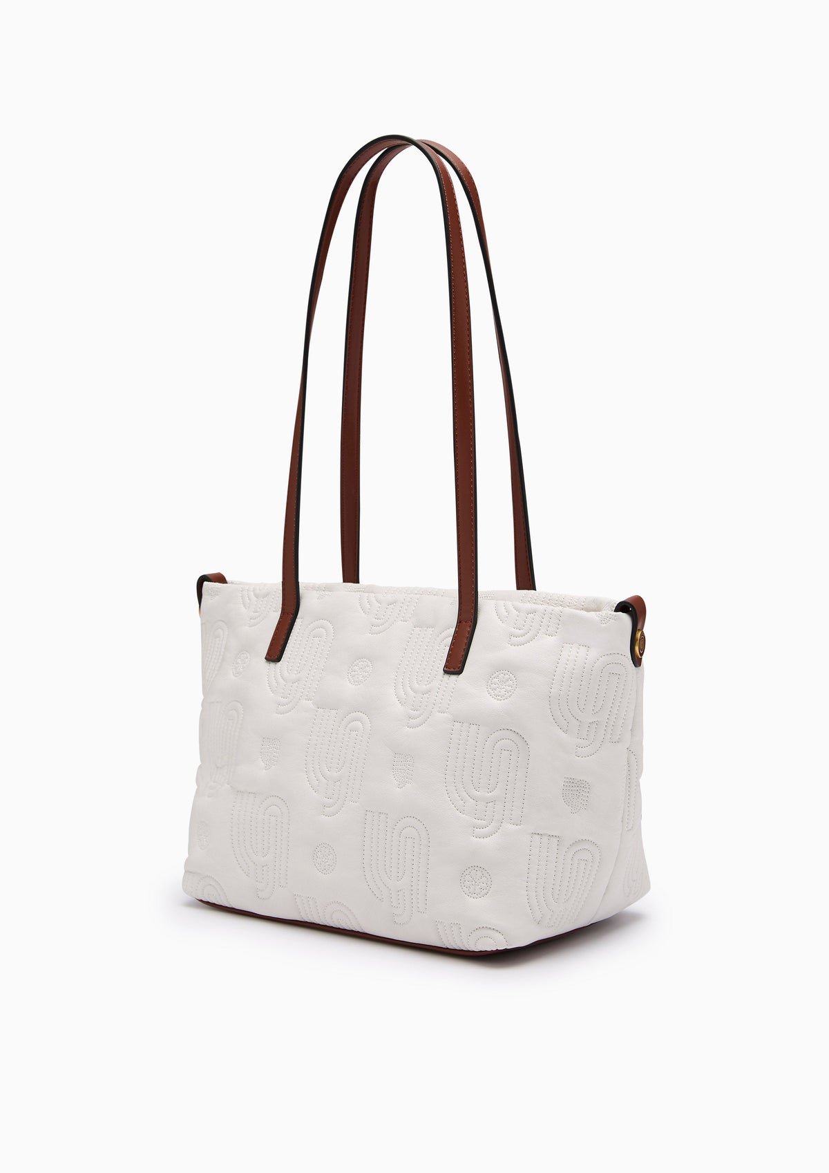 Bonnie Infinite S Puffy Tote Bag Off-White
