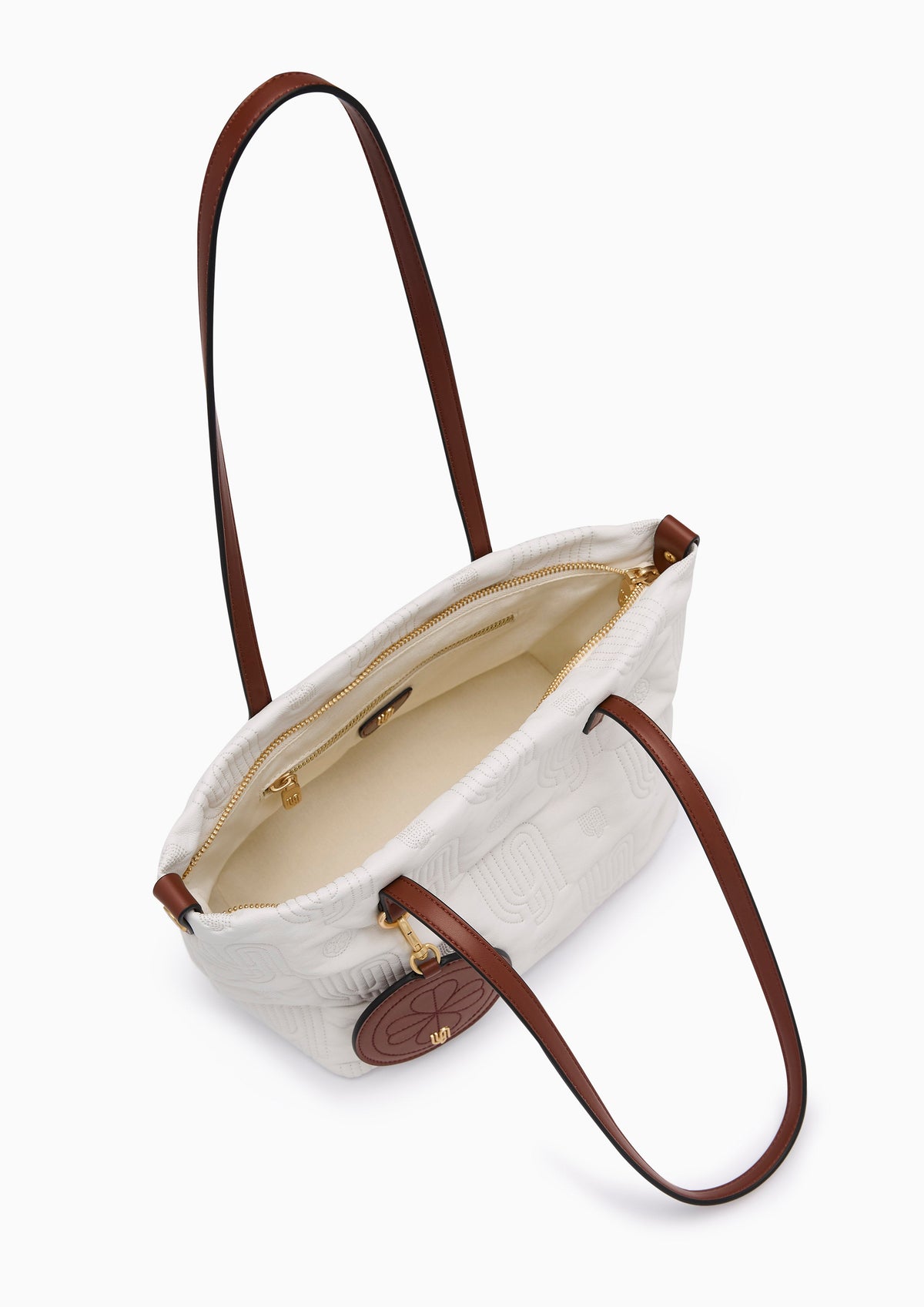 Bonnie Infinite S Puffy Tote Bag Off-White