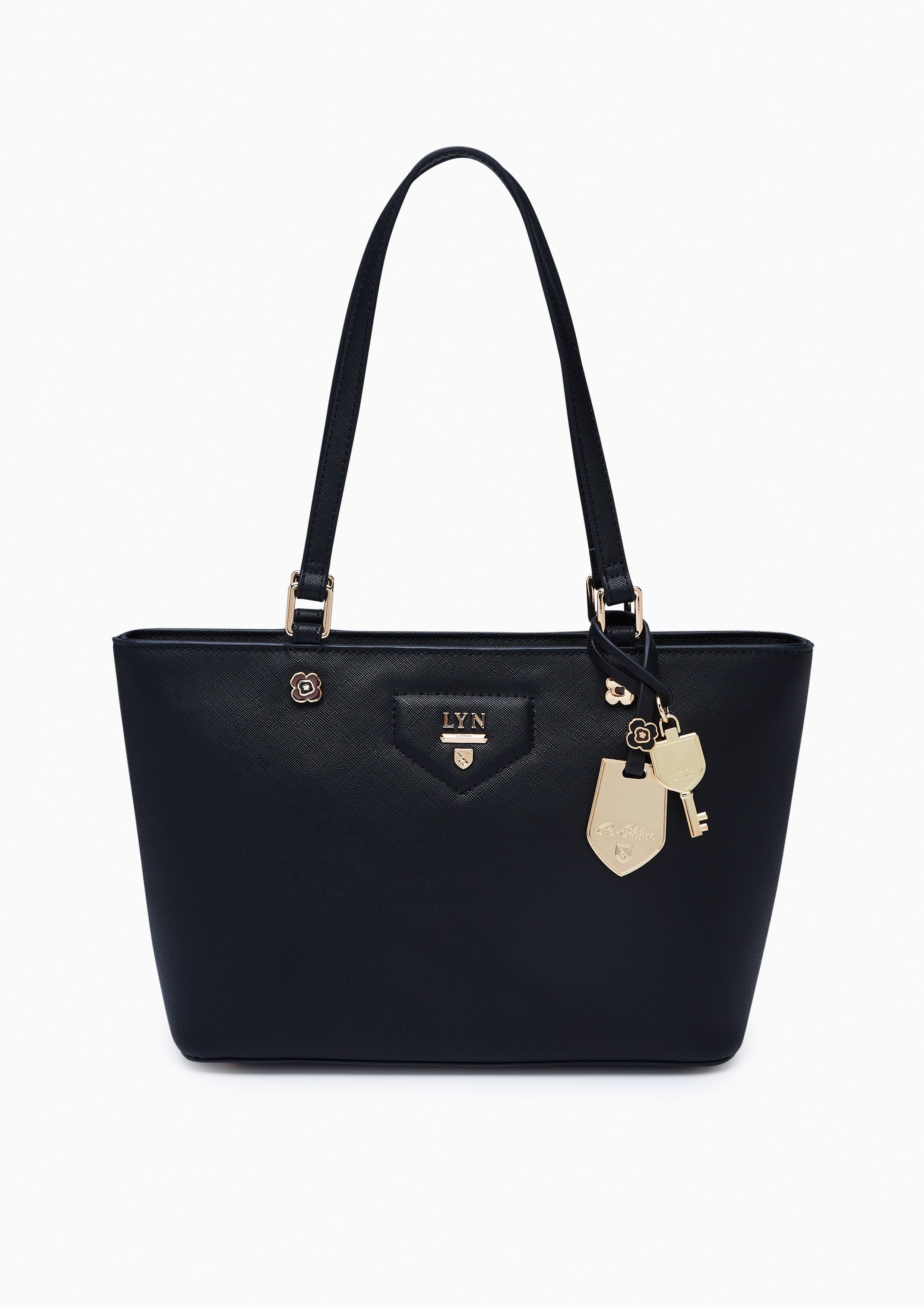 Poppy Print Carina M Tote Bag Black