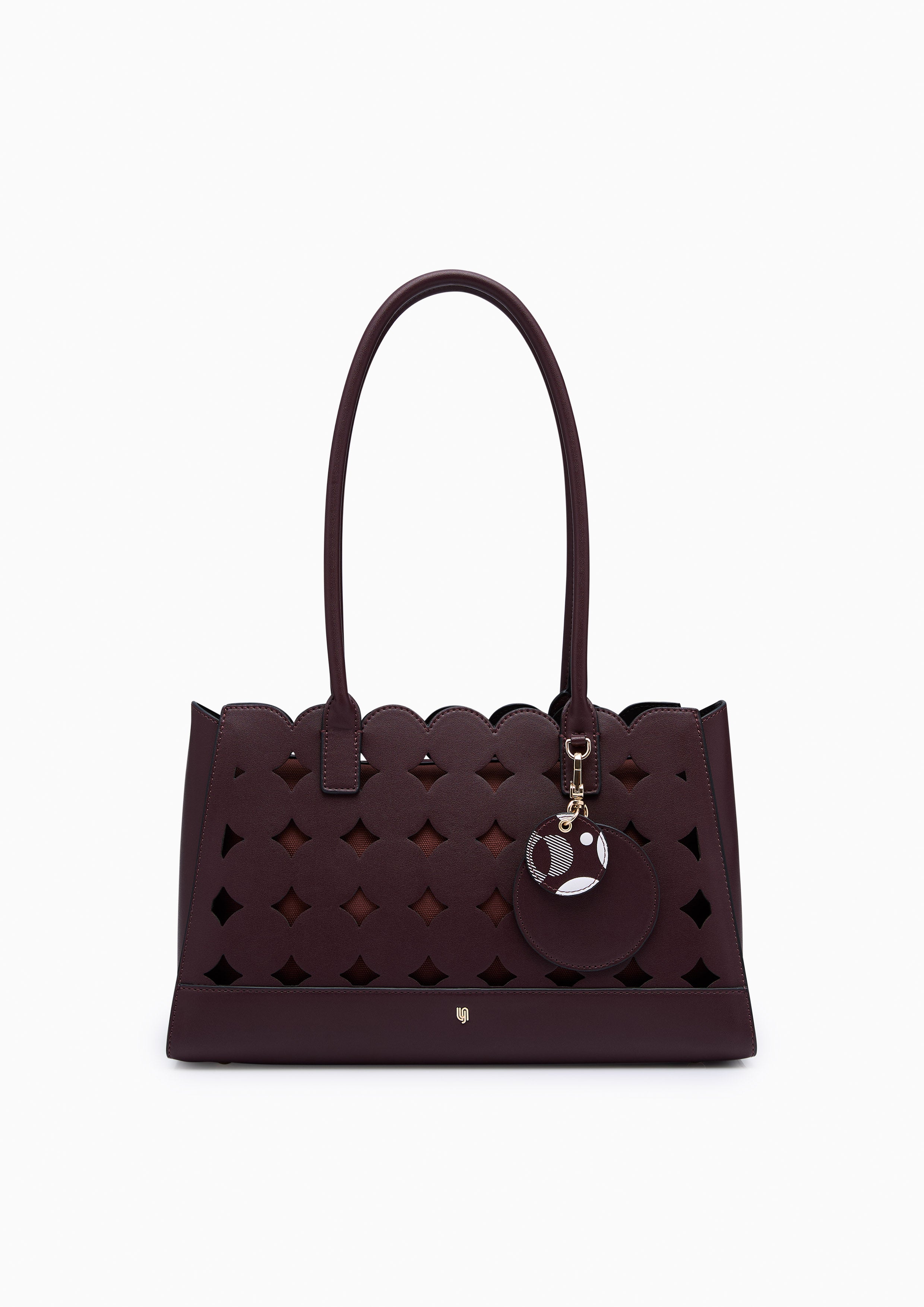 Abeny Infinite L Tote Bag Dark Red