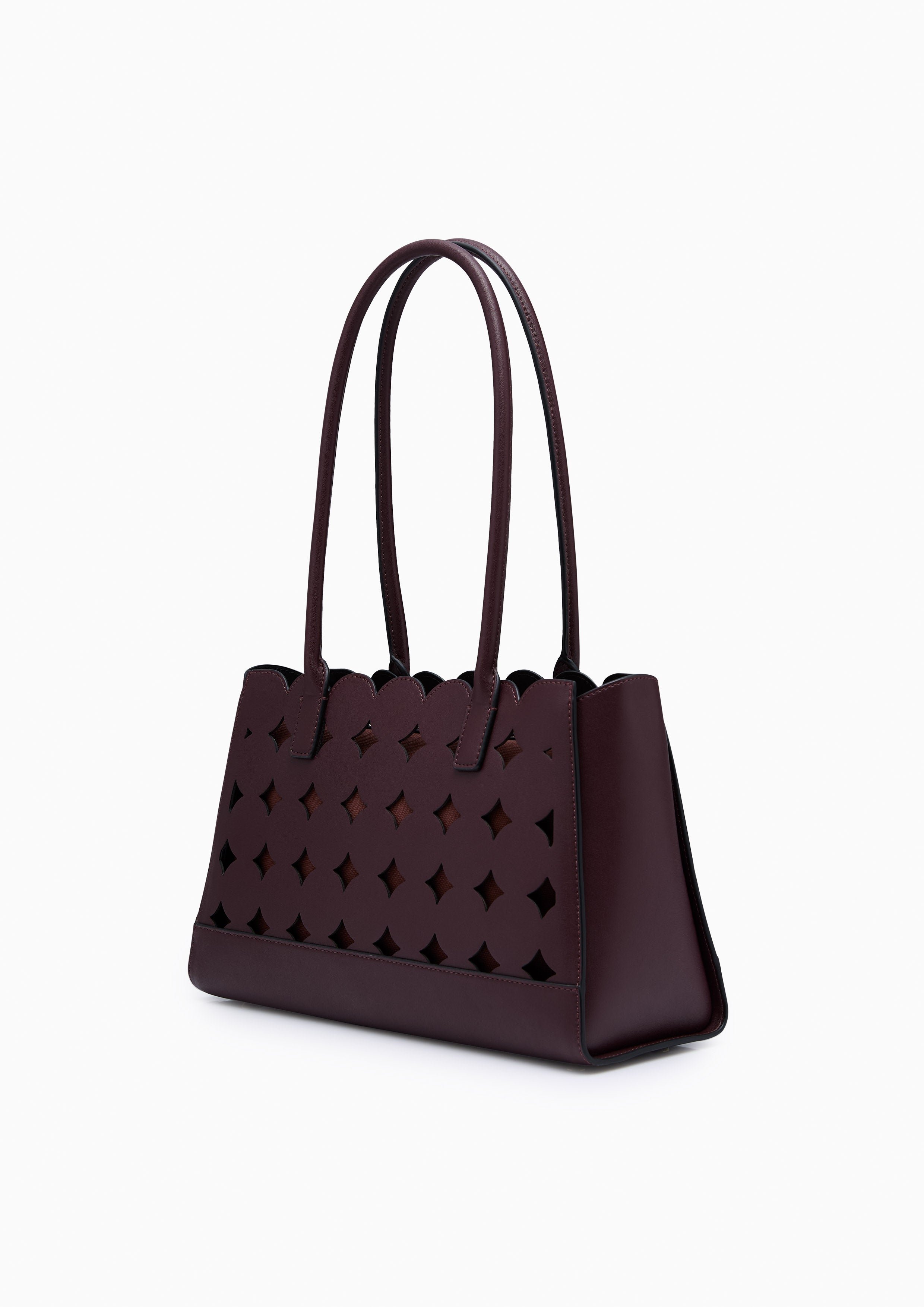 Abeny Infinite L Tote Bag Dark Red