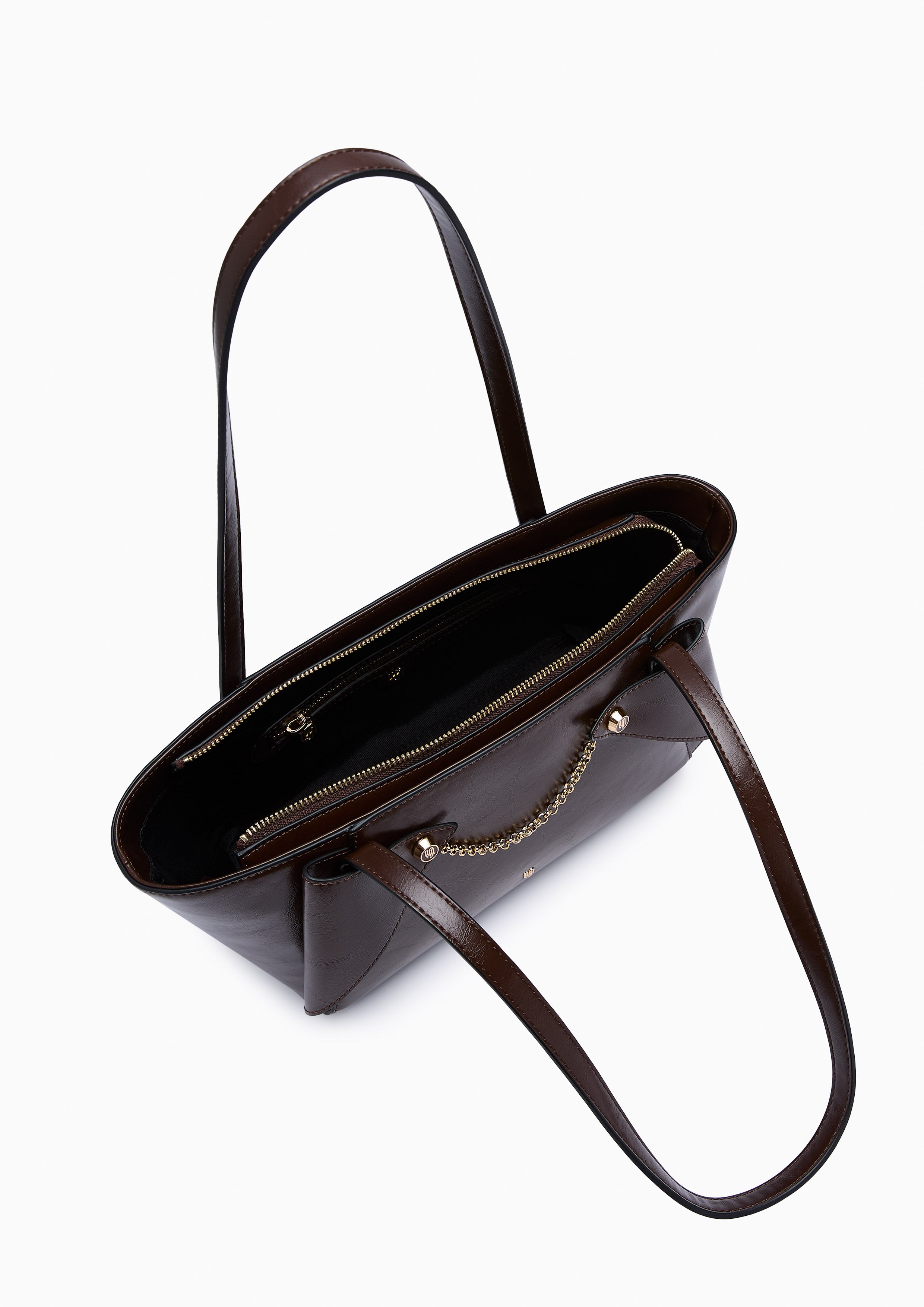 Cortes Infinite M Tote Bag Dark Brown