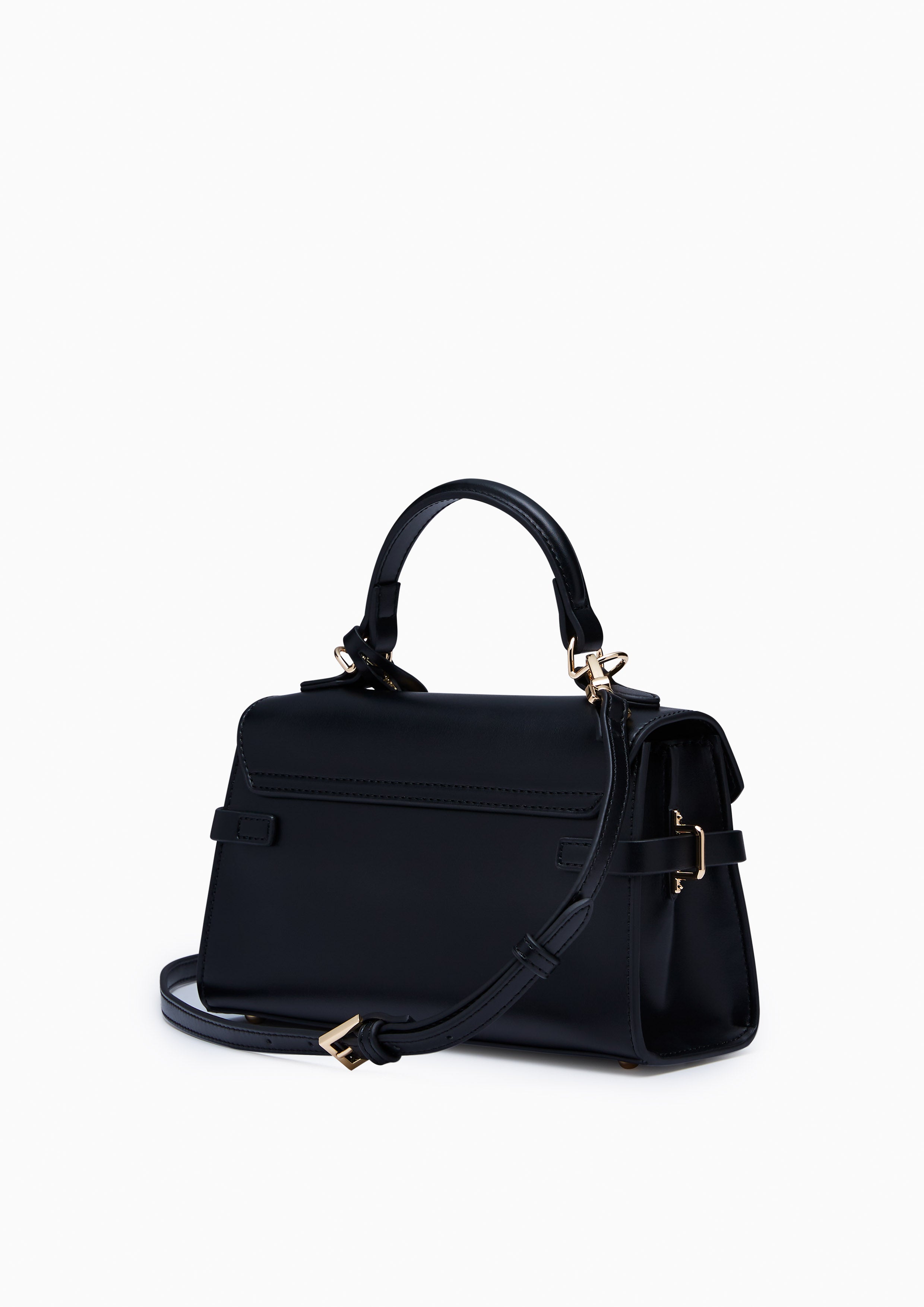 Poppy Fineness M Top Handle Bag Black