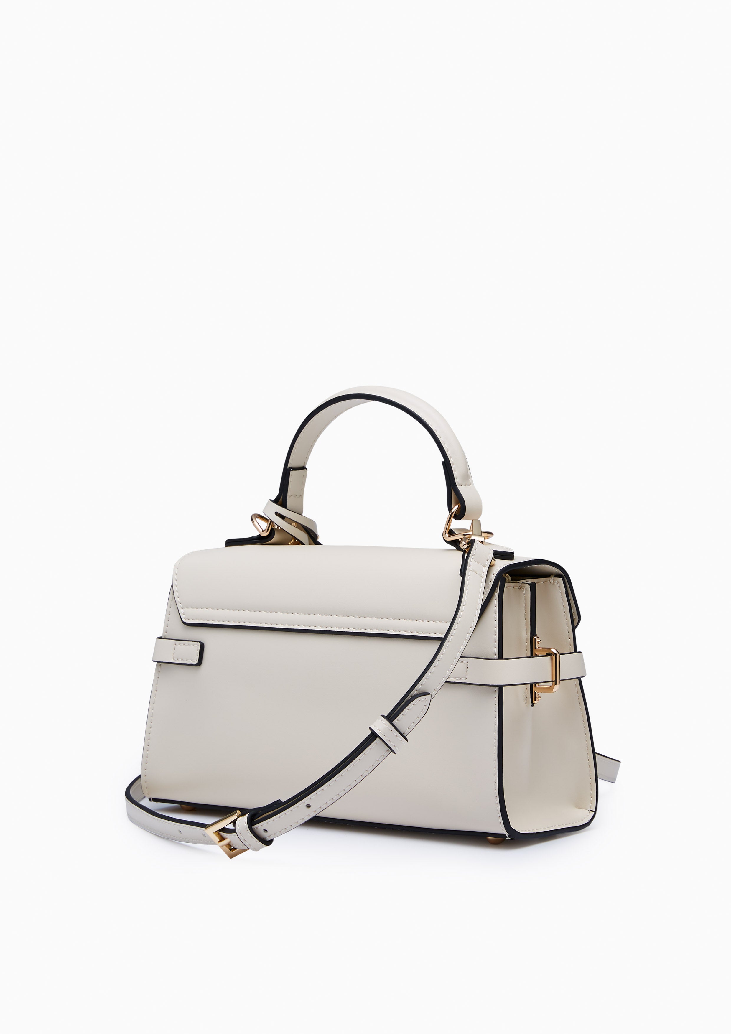 Poppy Fineness M Top Handle Bag Ivory