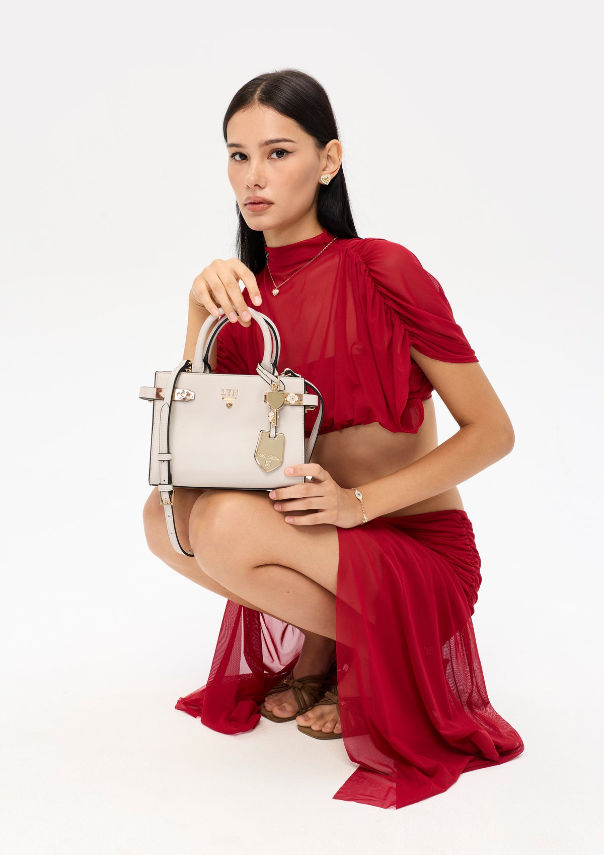 Poppy Fineness S Handbag Light Grey