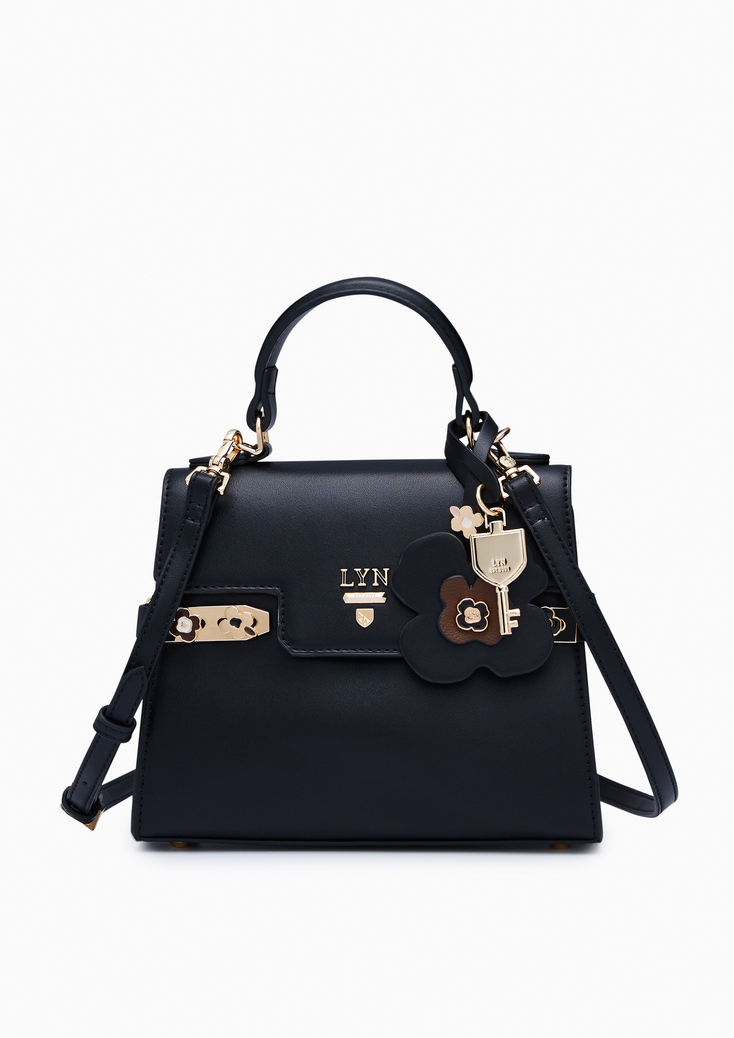 Poppy Fineness S Top Handle Bag Black