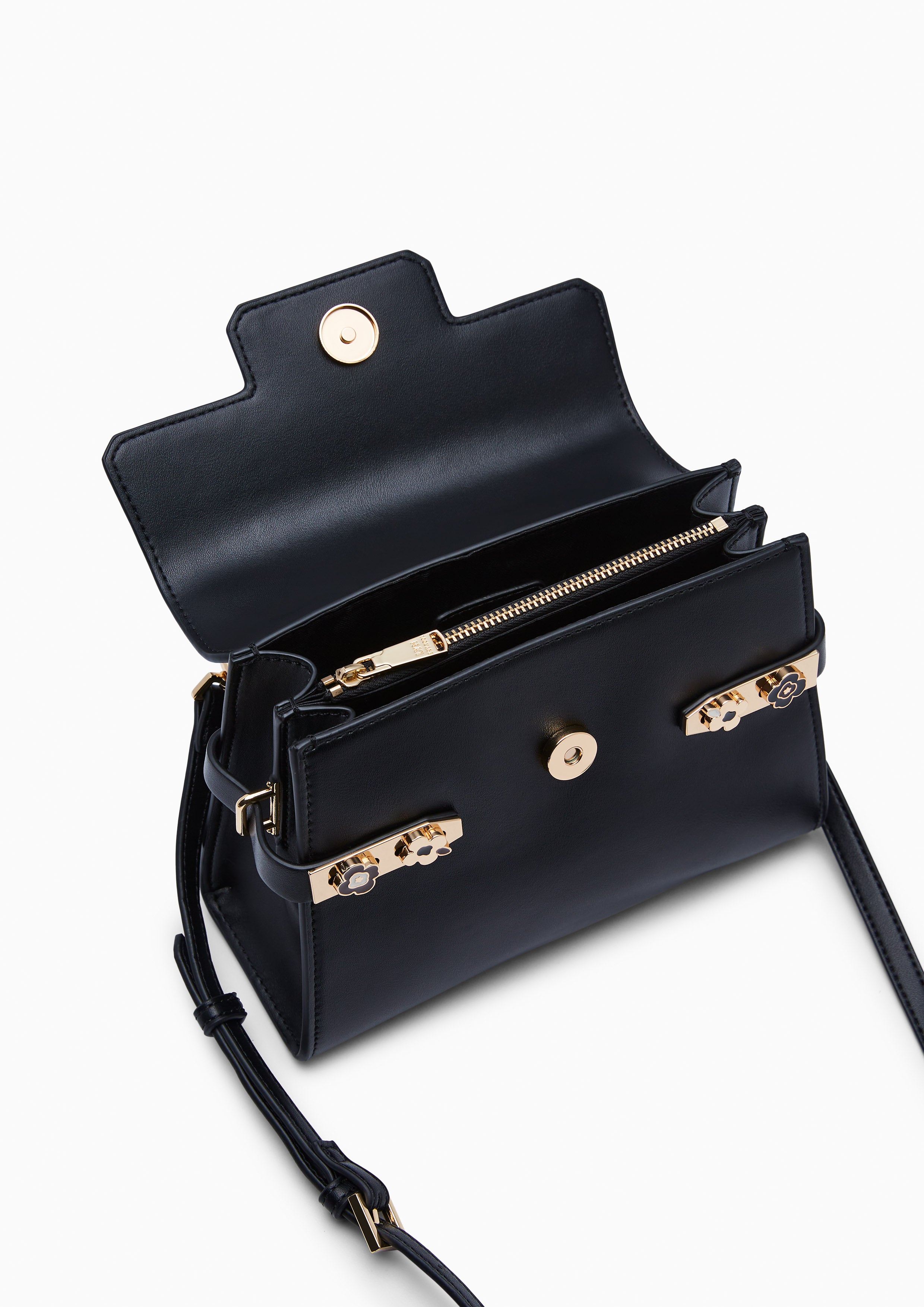 Poppy Fineness S Top Handle Bag Black
