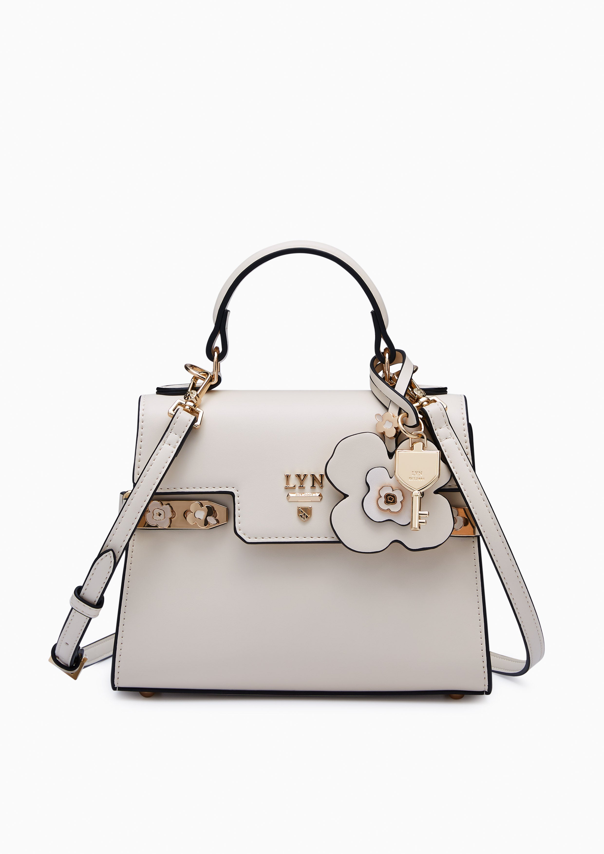 Poppy Fineness S Top Handle Bag Ivory