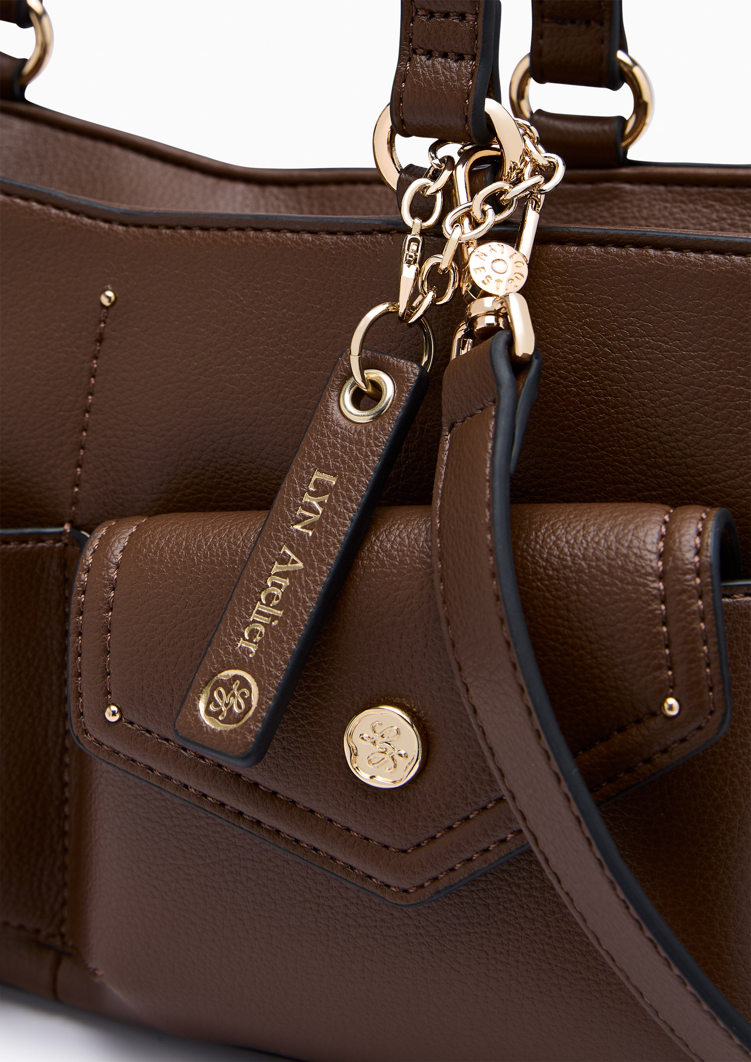 Atelli L Shoulder Bag Dark Brown