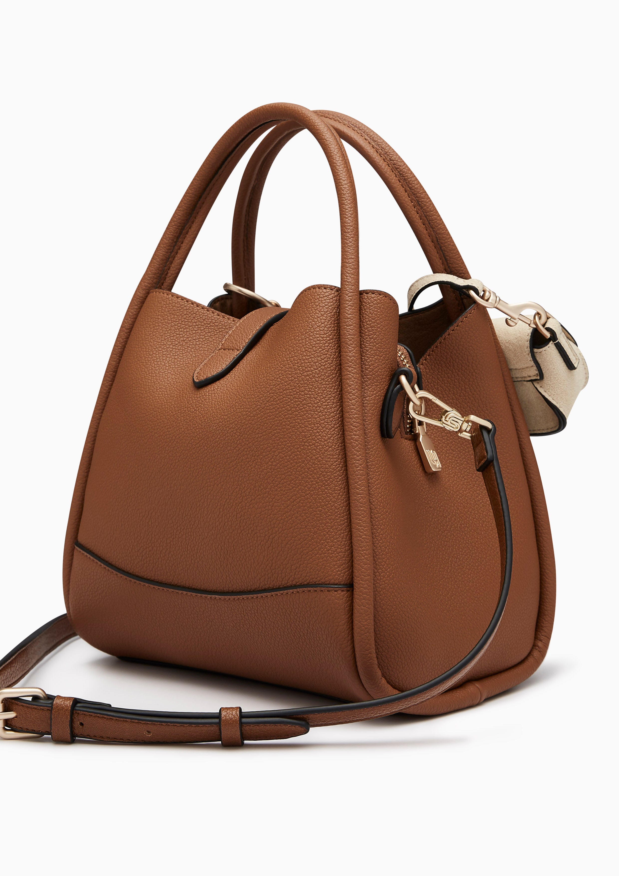 Morra Infinite L Top Handle Bag Brown