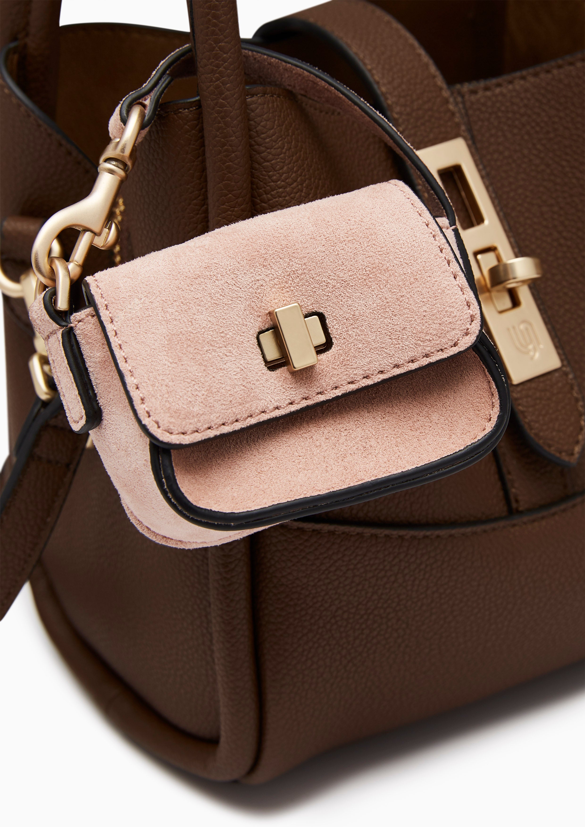Morra Infinite S Top Handle Bag Dark Brown