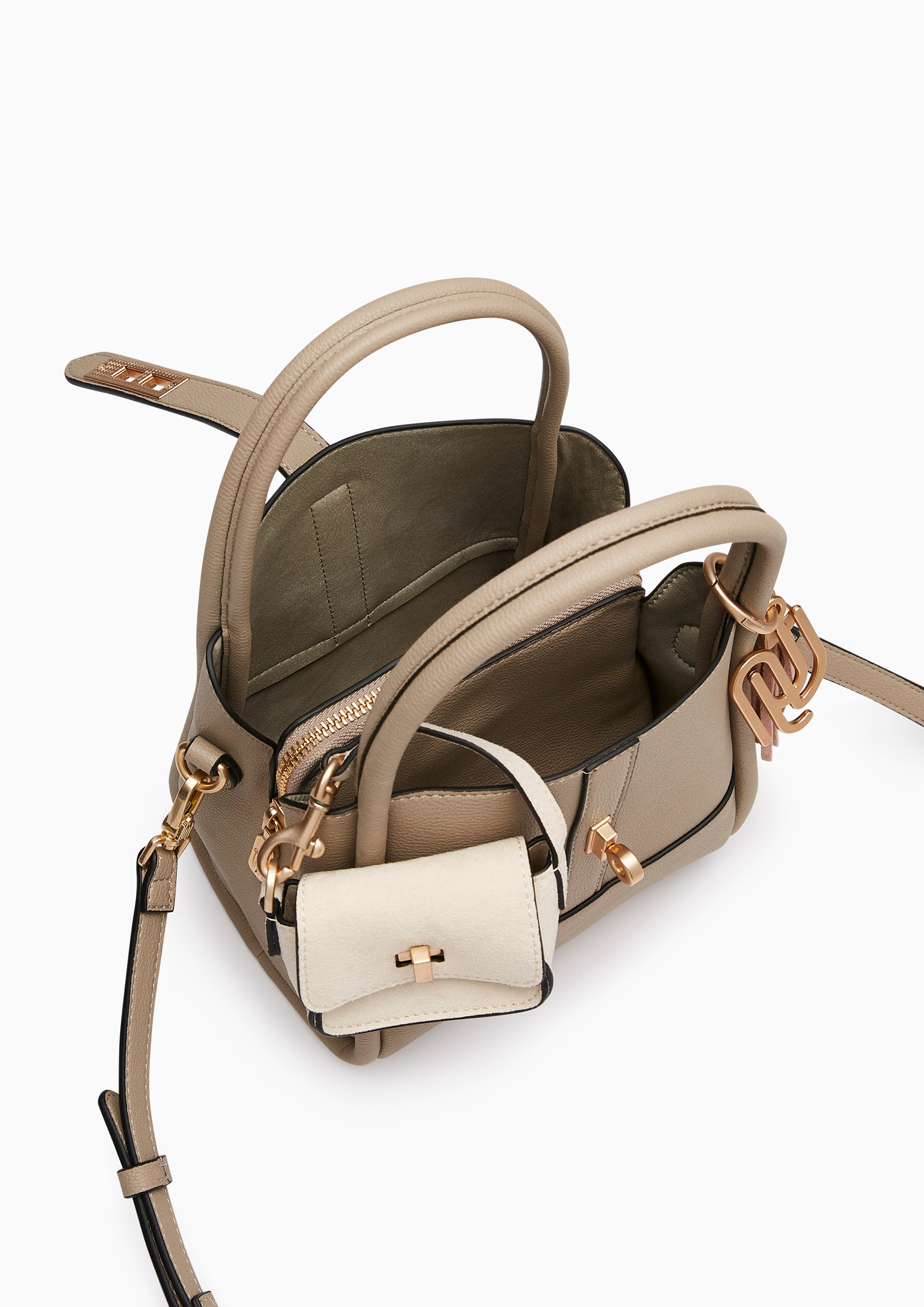 Morra Infinite S Top Handle Bag Taupe