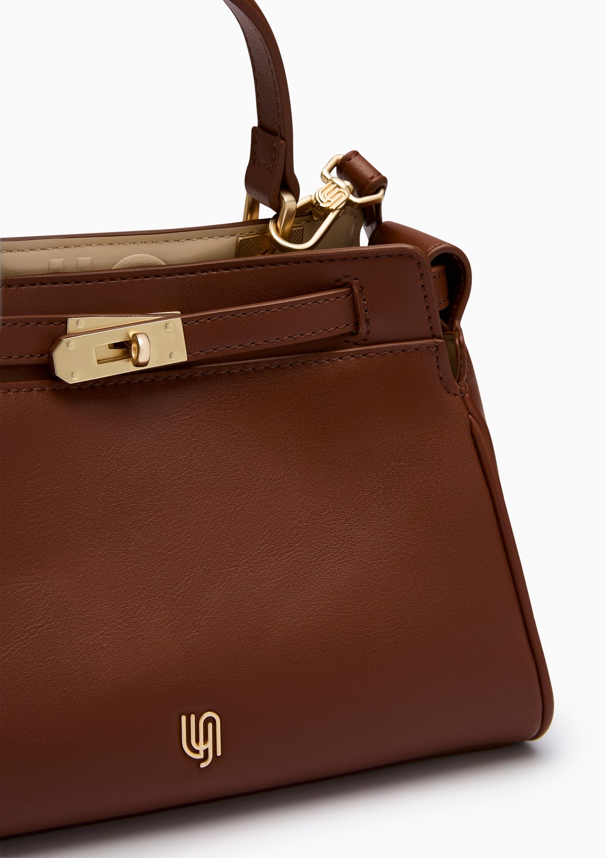 Margot Infinite S Top Handle Bag Brown