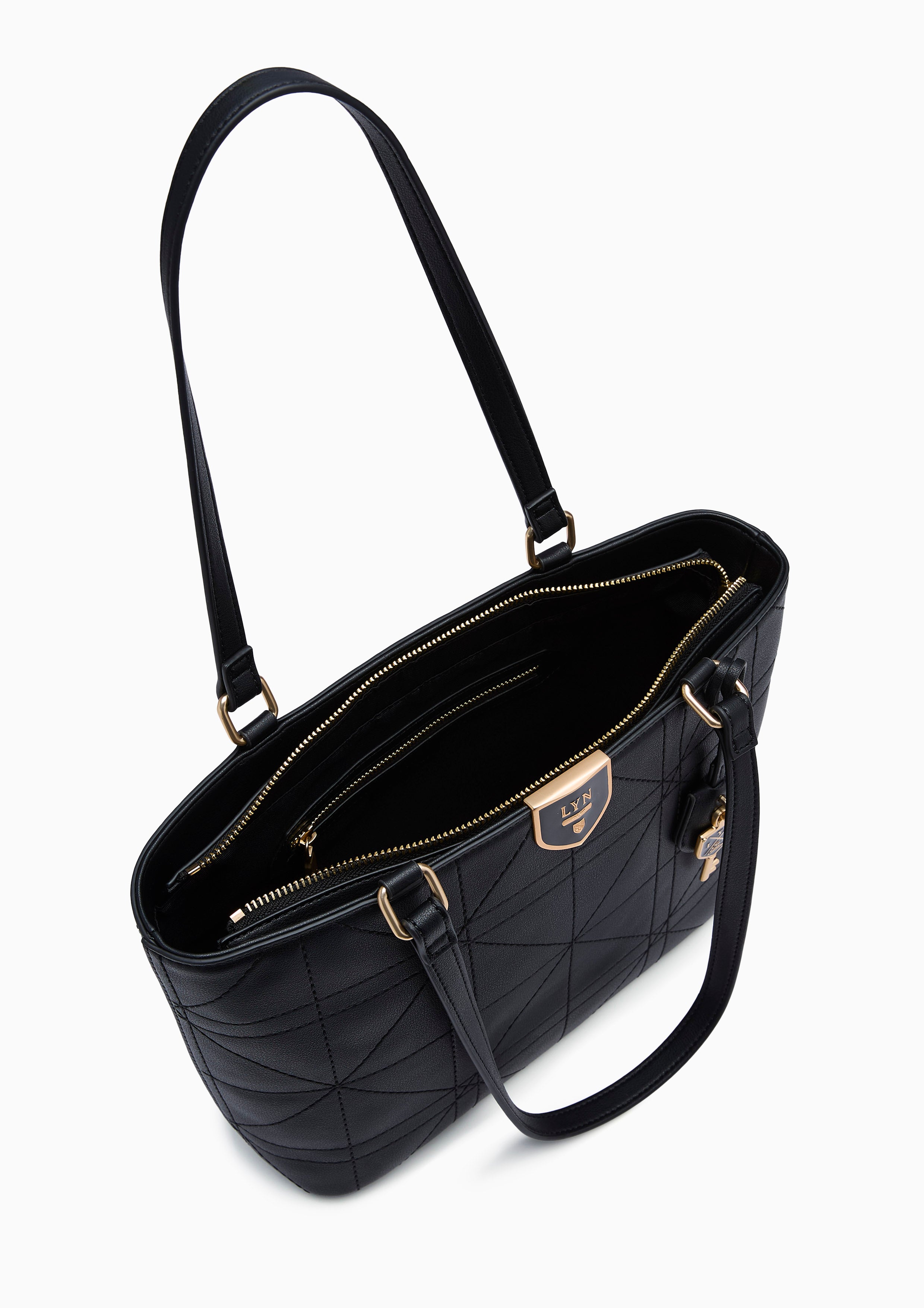 Re-Edit Grids M Tote Bag Black