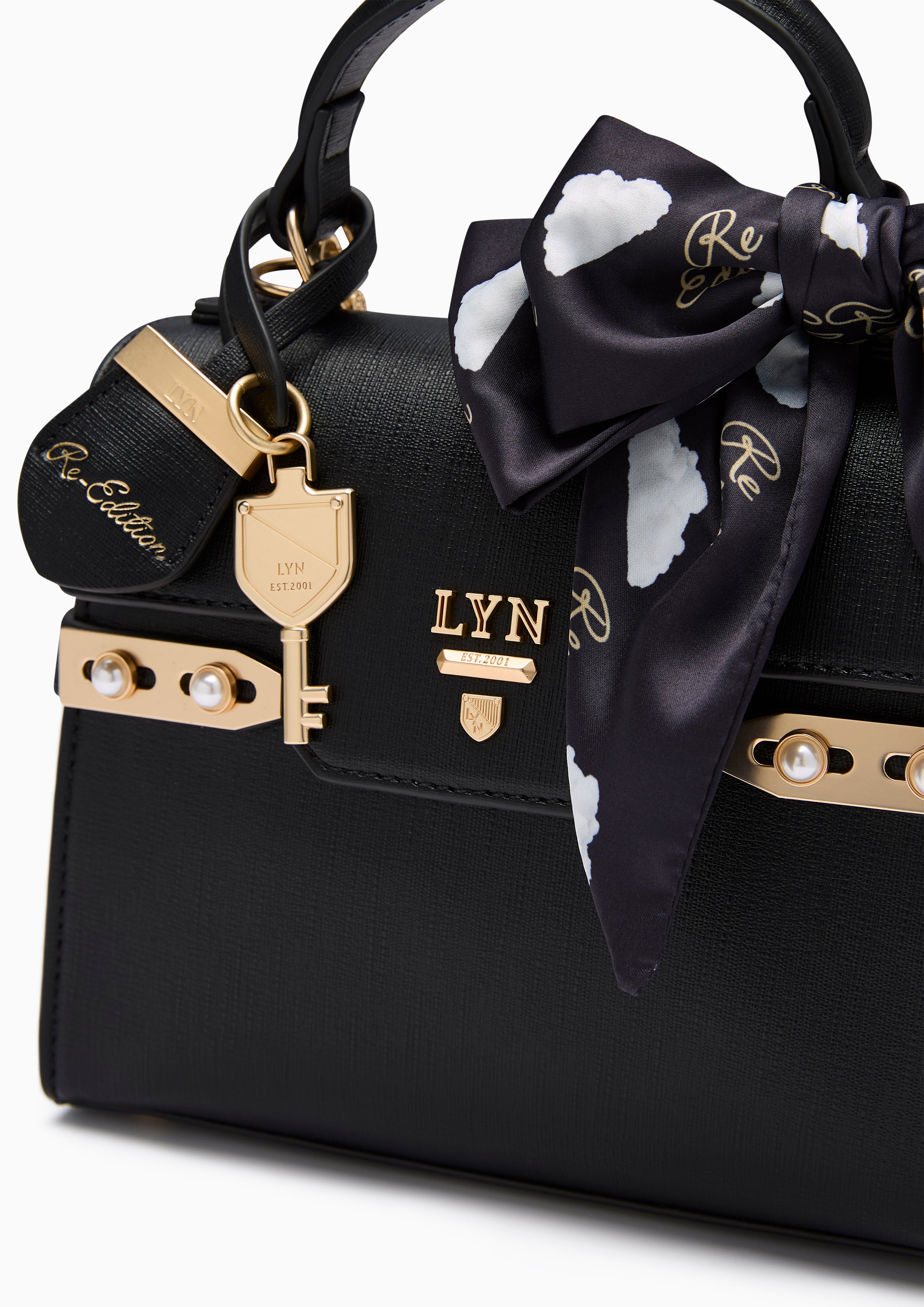 Lady Fineness S Top Handle Bag Black