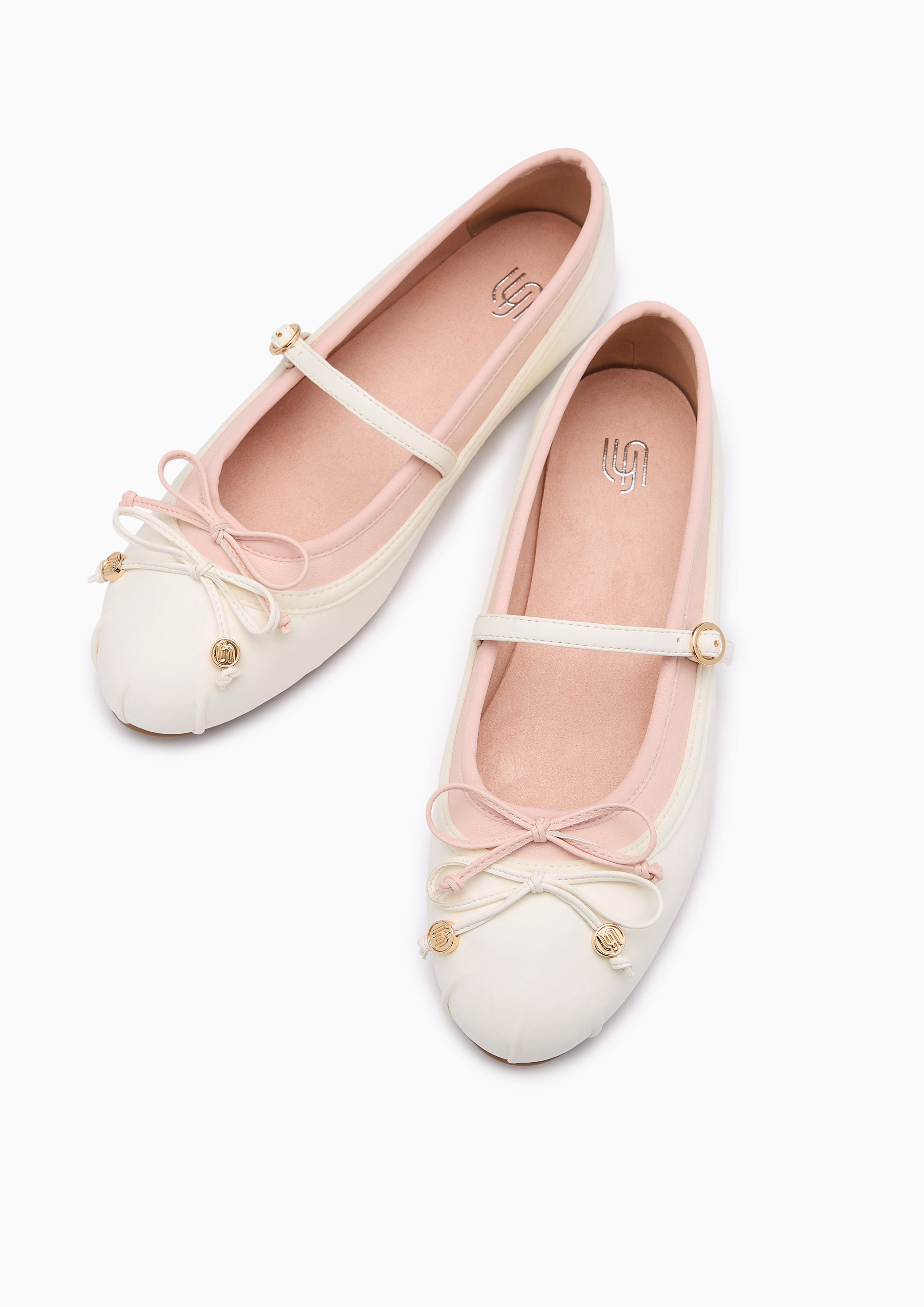 Good Luck Infinite Flat Ballerina Ivory