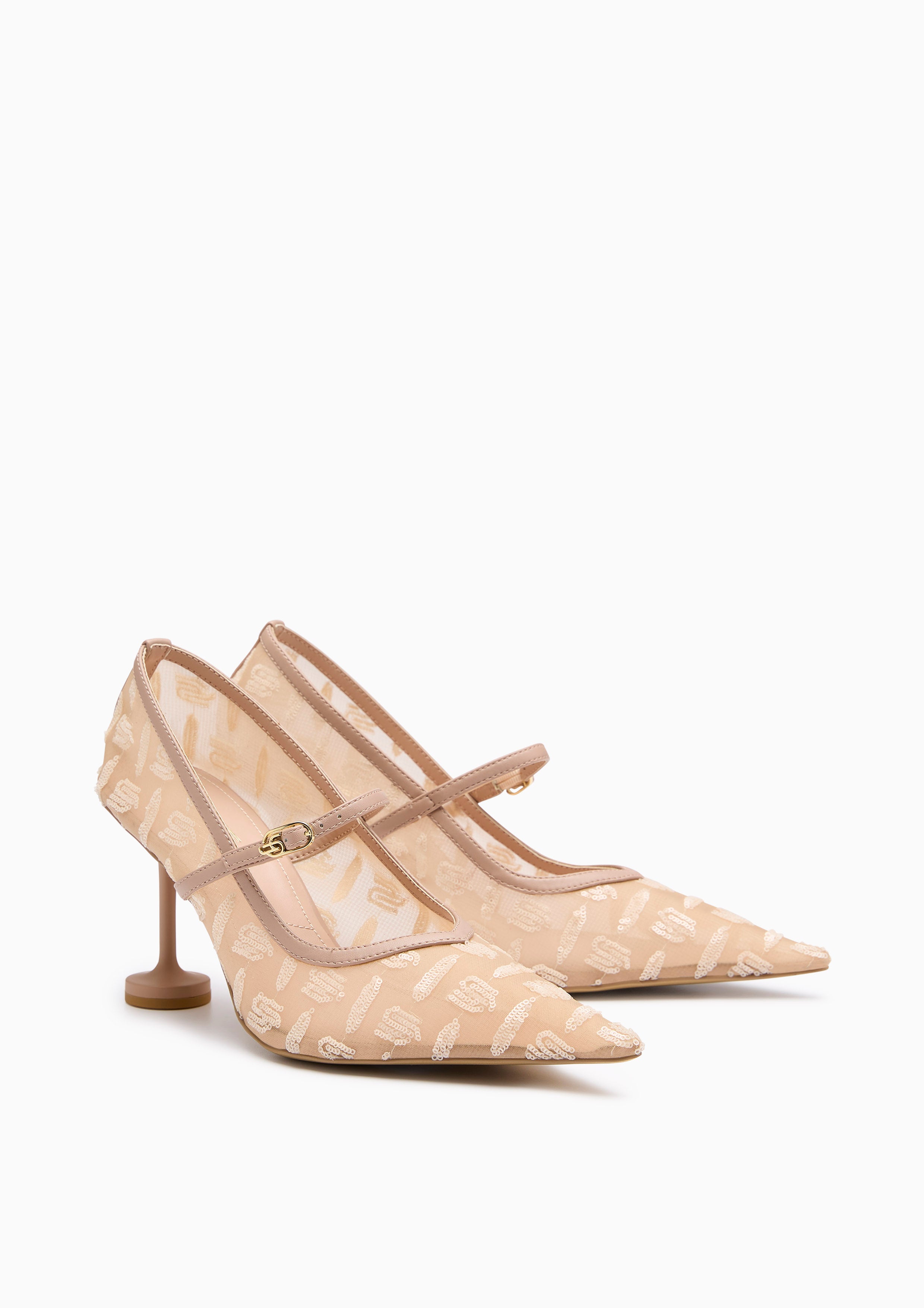 Nina Infinite Mary Jane Pumps Nude