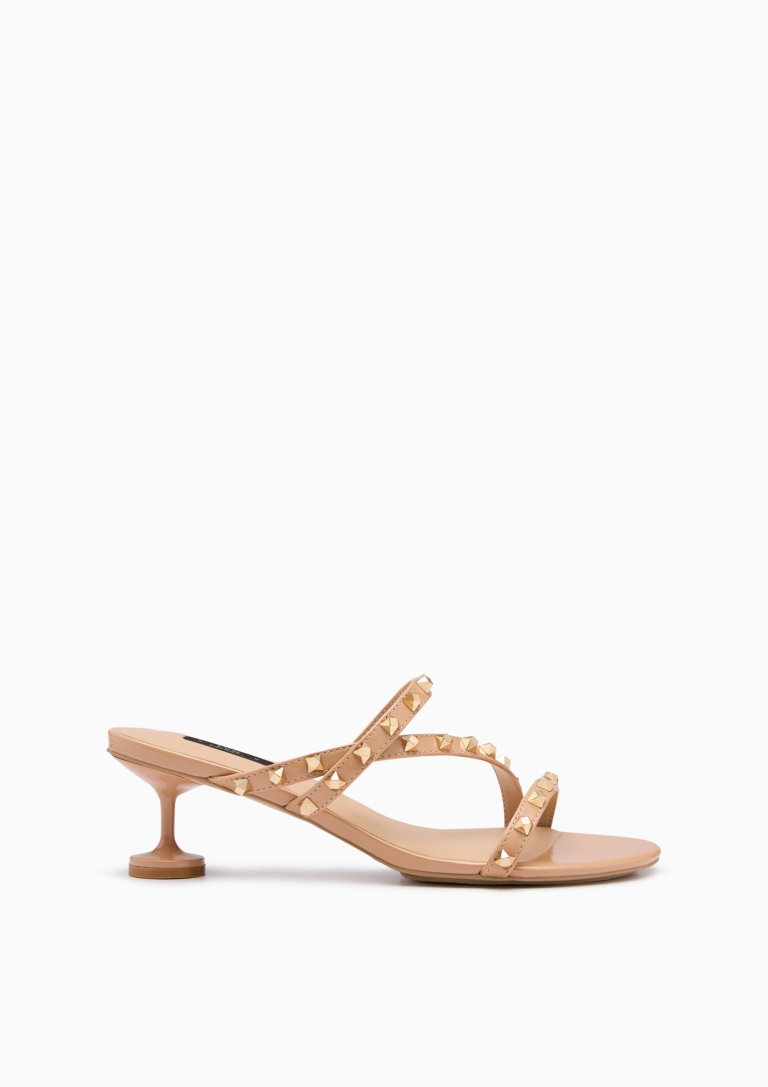 Linda Cross Heel Sandal Nude