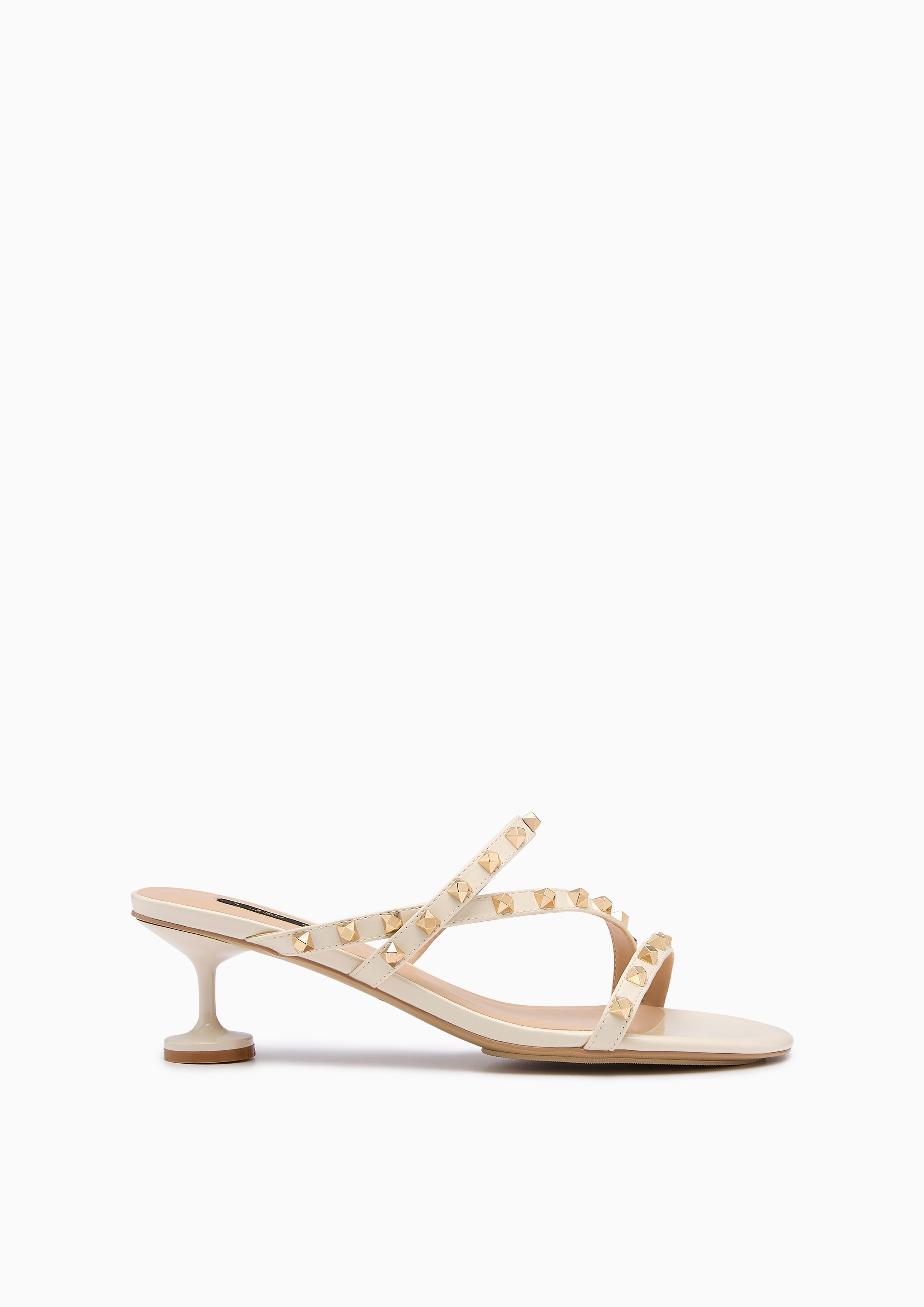 Linda Cross Heel Sandal Ivory