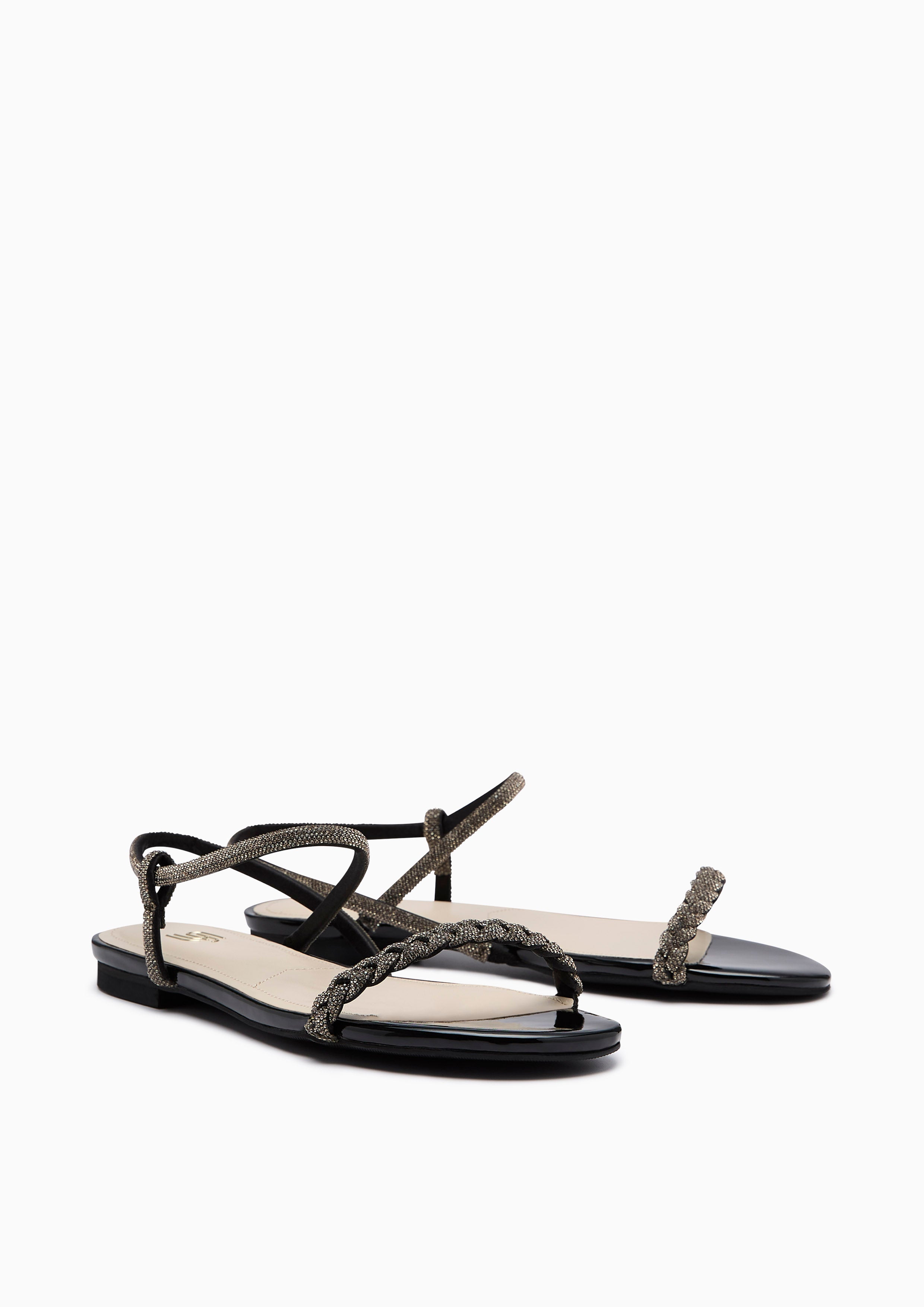 Promise Infinite Flat Sandal Black