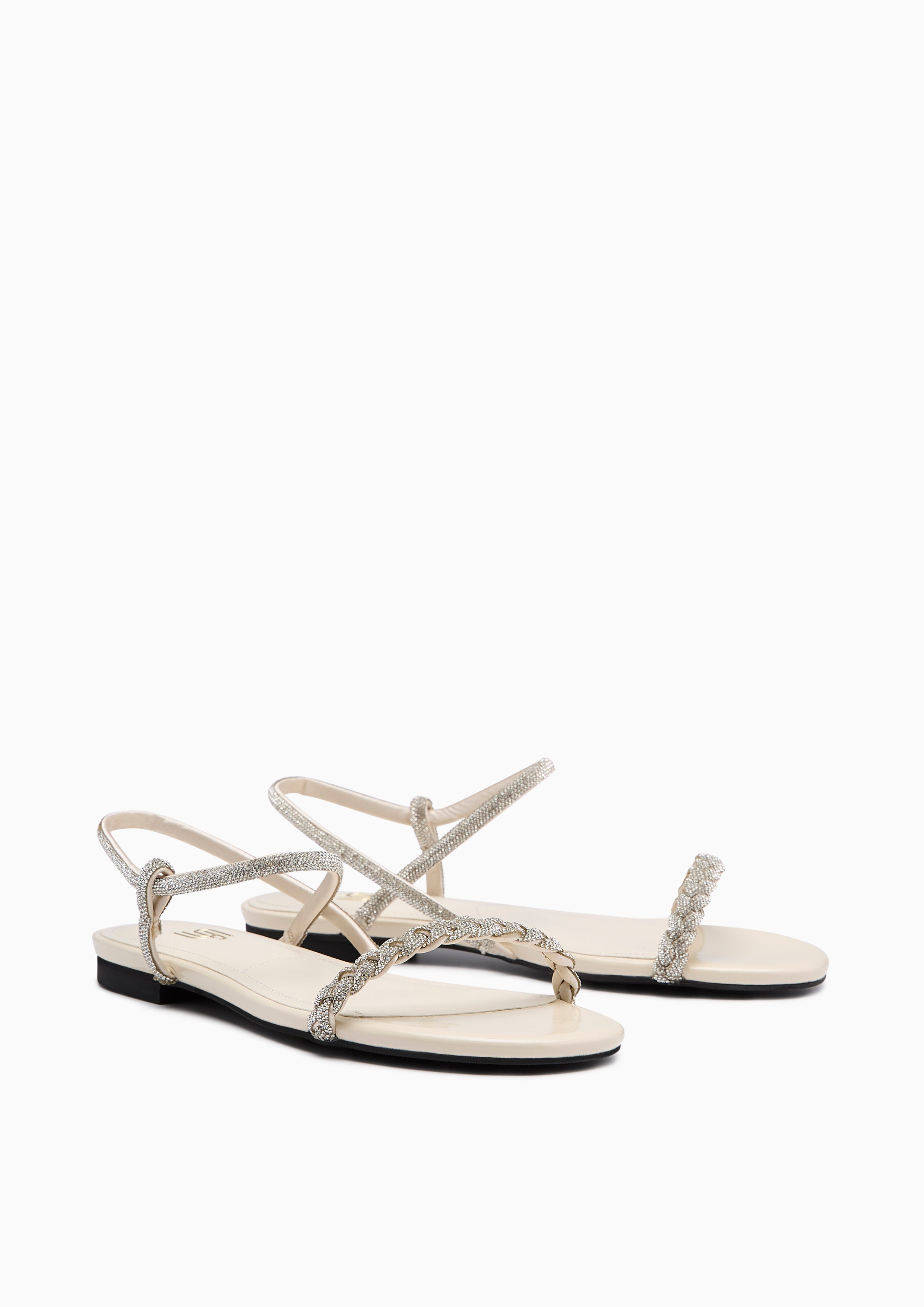 Promise Infinite Flat Sandal Ivory