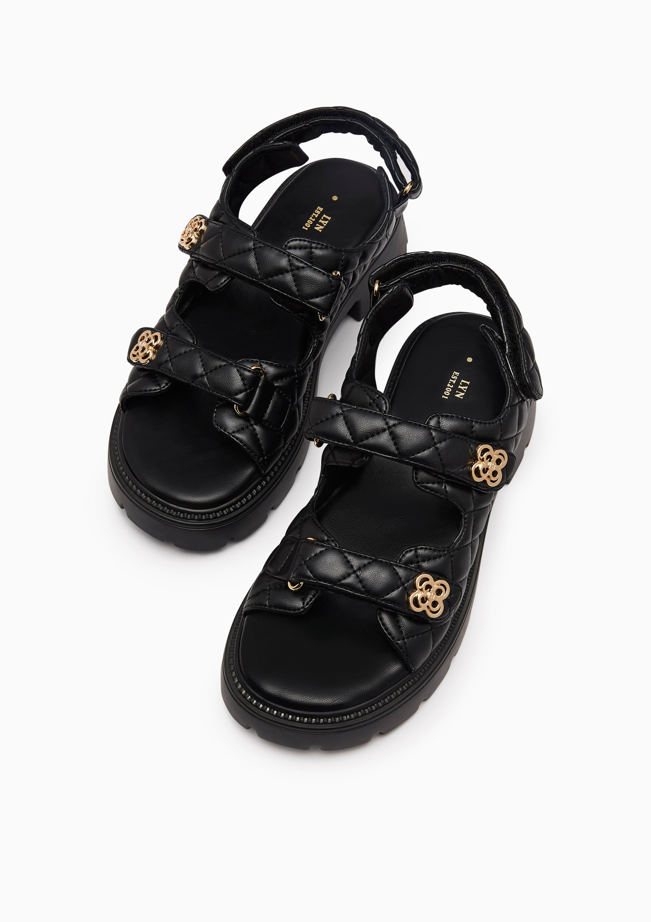 Lexi Slingback Platform Sandas Black